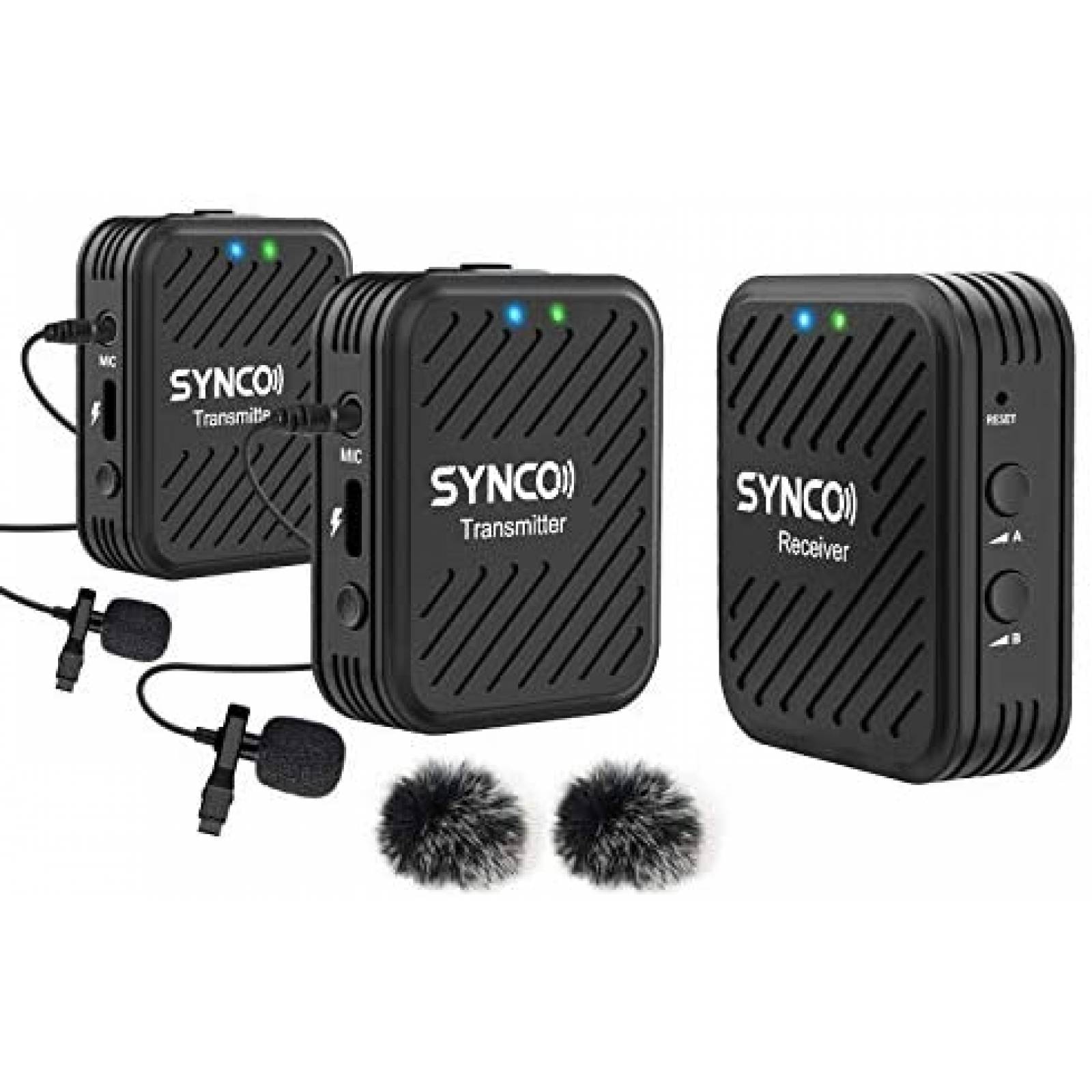 Sistema de Comunicación SYNCO 1 Receptor y 2 Transmisores 