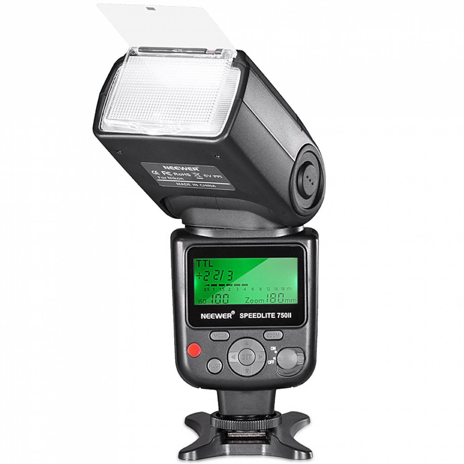 Flash Speedlite Neewer 750ii Ttl Con Display Lcd Para Nikon