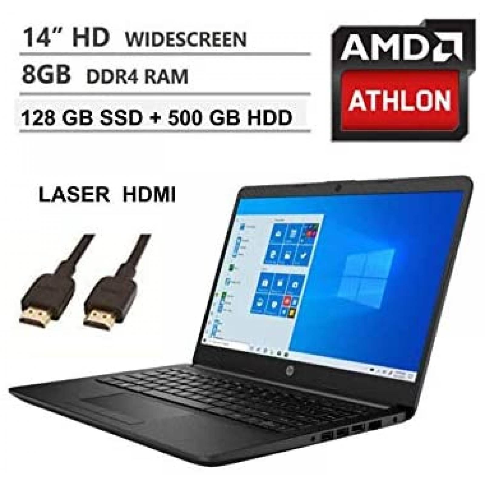 Laptop HP Beat i5-7200U 14'' Win10 8GB RAM 128GB SSD -Negro