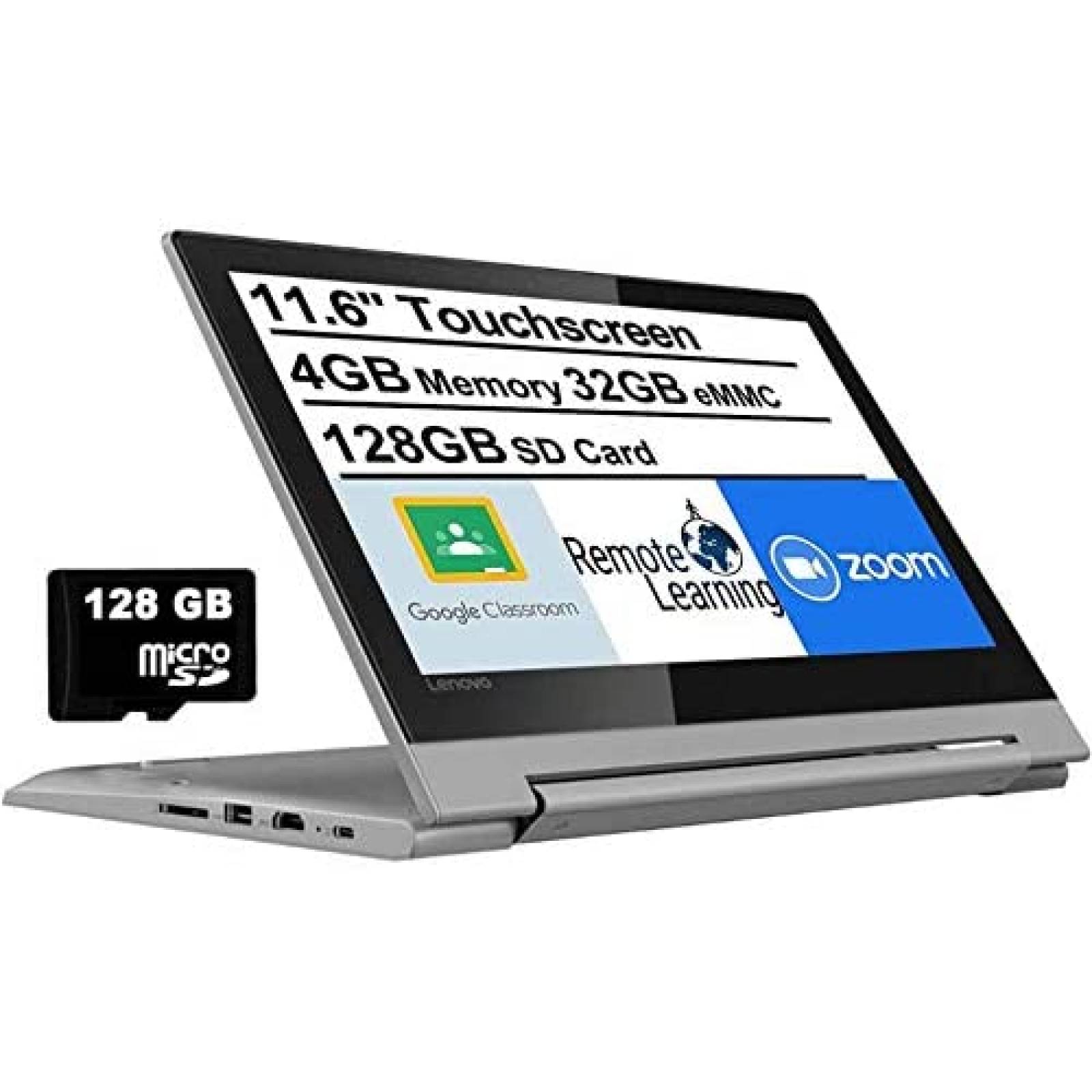 Laptop Lenovo Flex 3 MediaTek MT8173C 4GB 128GB 11.6" -Gris 
