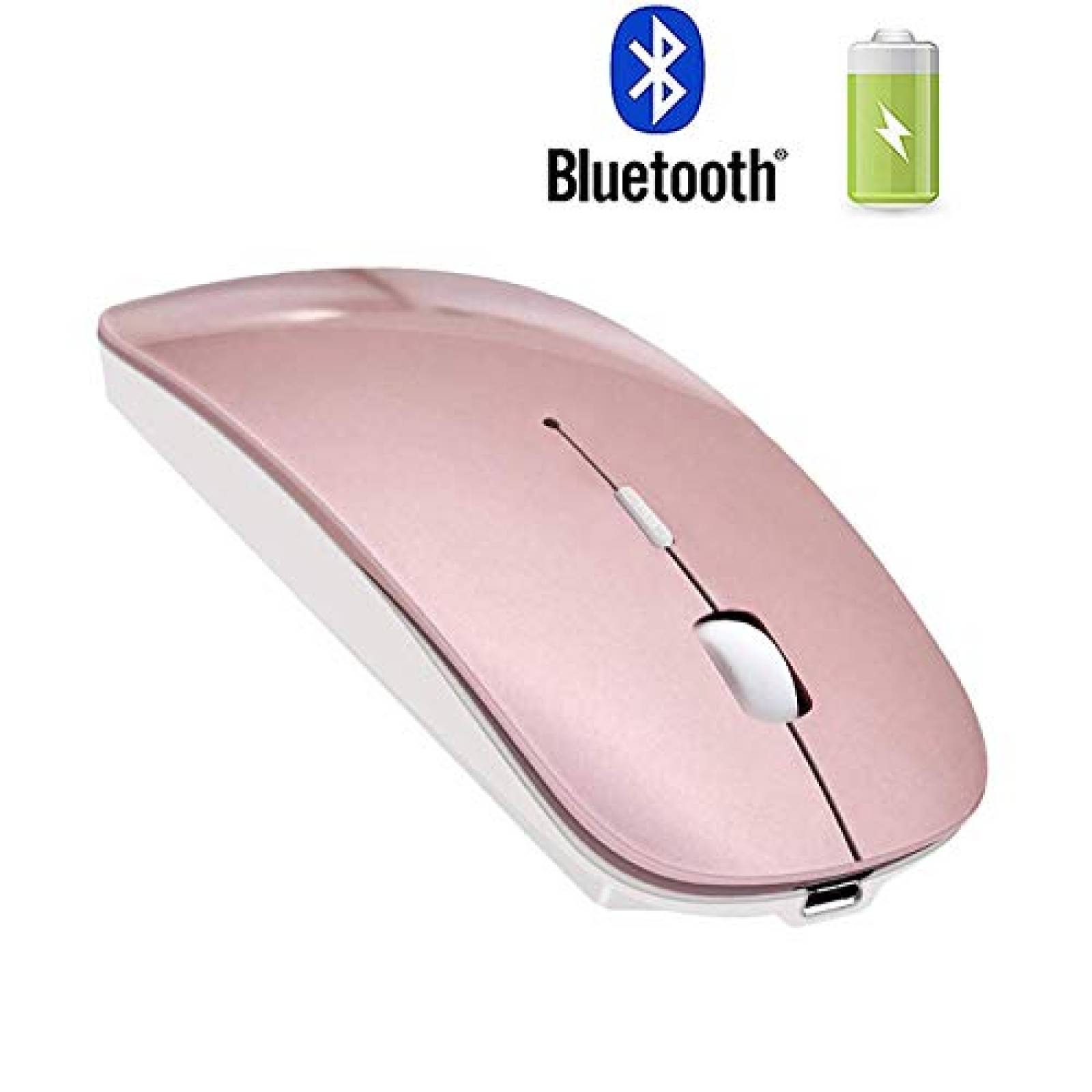 Mouse inalámbrico DHLL Bluetooth 4.0 Recargable -Oro Rosa 