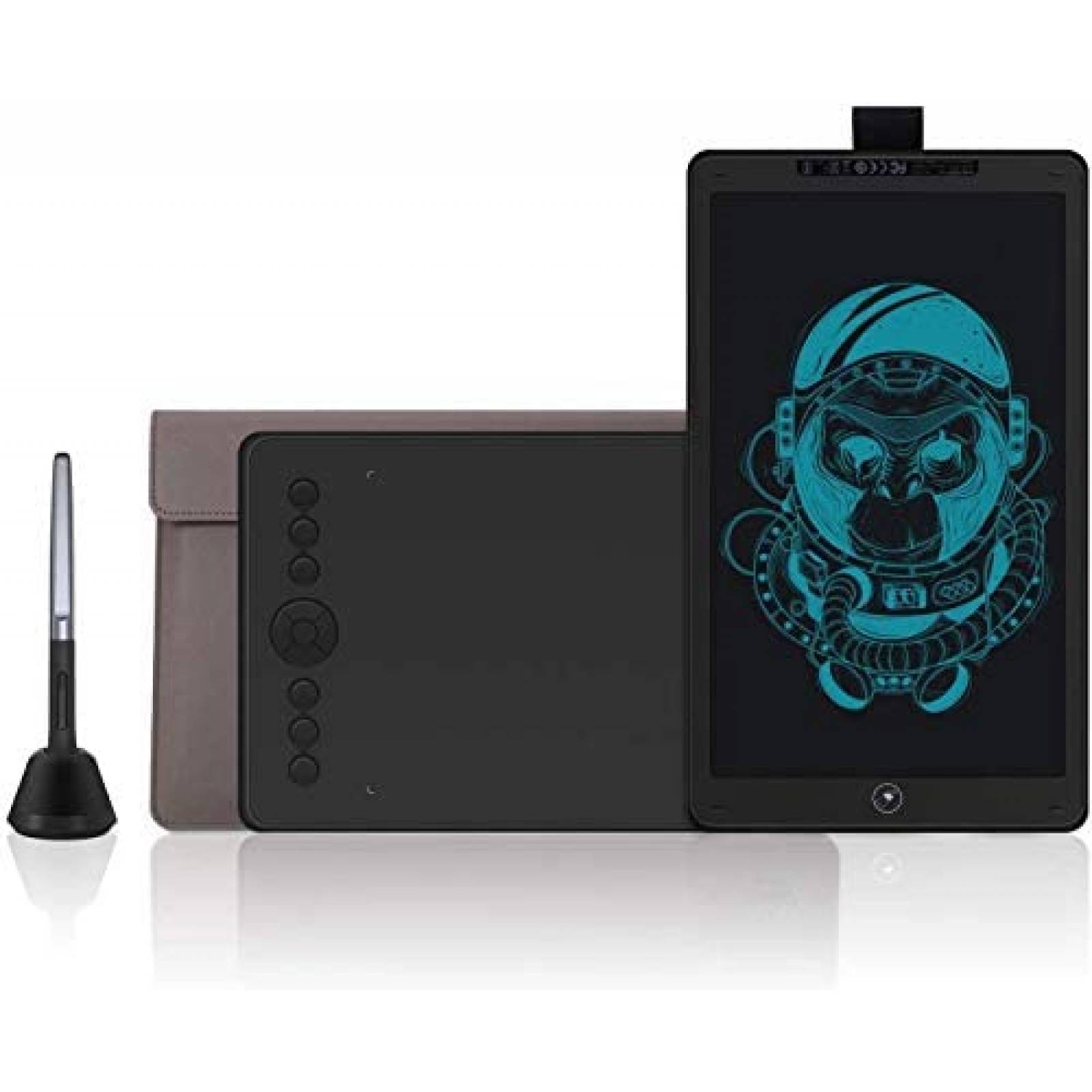 Tableta de Dibujo HUION 2 en 1 Personalizable -Negro