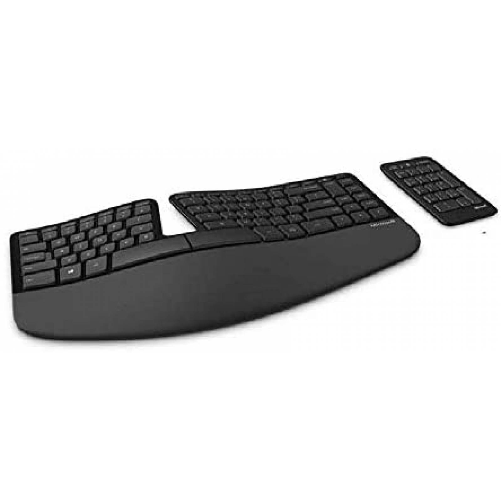 Teclado Ergonomico Microsoft 5KV-00001 Inalambricos - Negro 