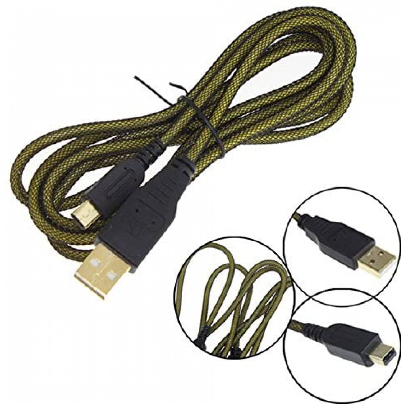 Cable YUYIKES Cargador USB para Nintendo 3DS -Verde 