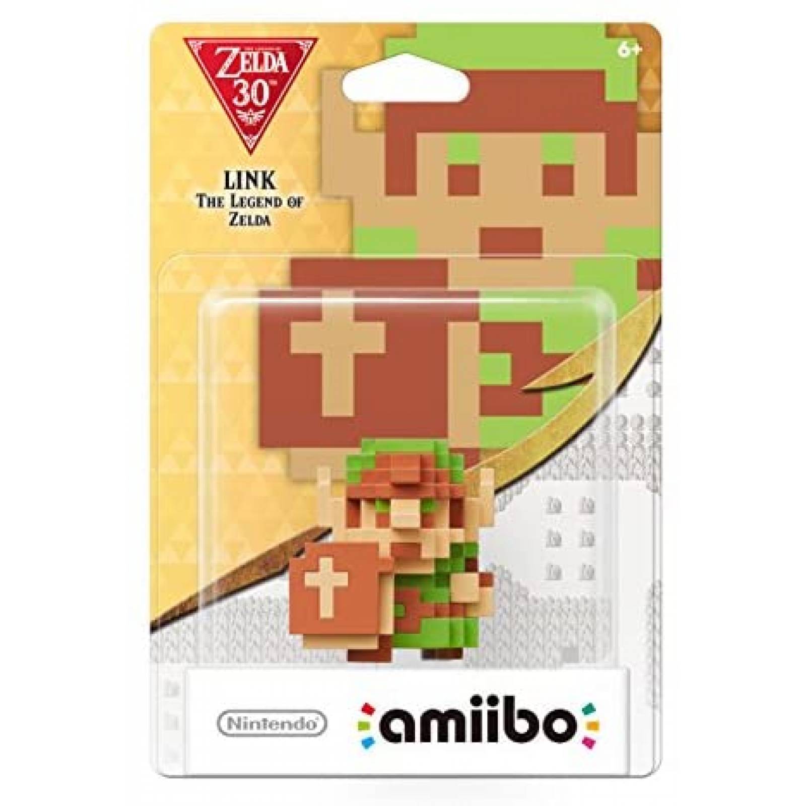 Amiibo Nintendo 8-Bit Link The Legend of Zelda +6 Años 3D 