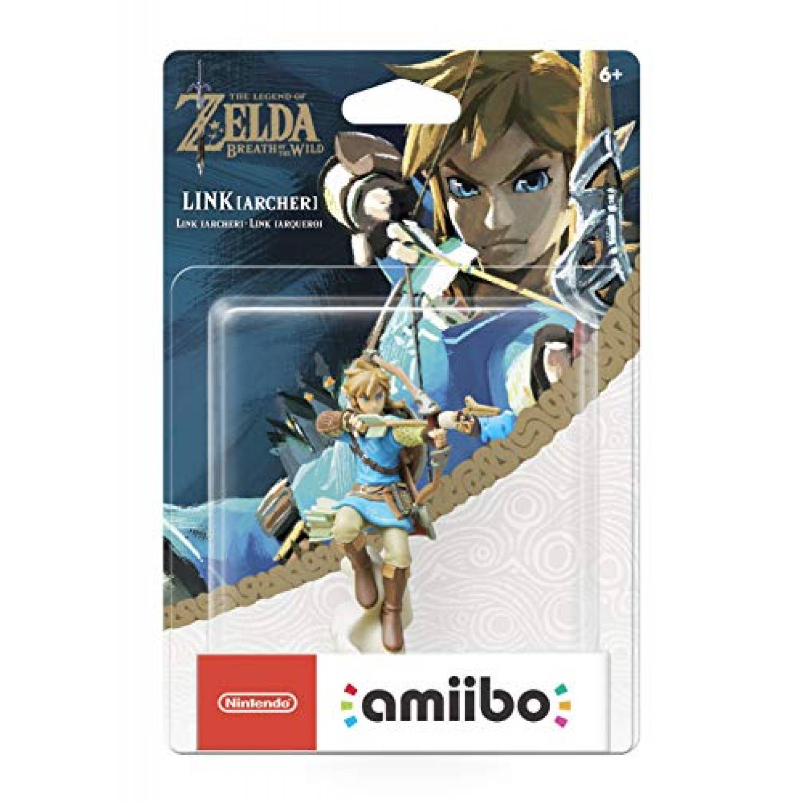 Juguete de Arquero Nintendo Colección amiibo-Link -Azul 