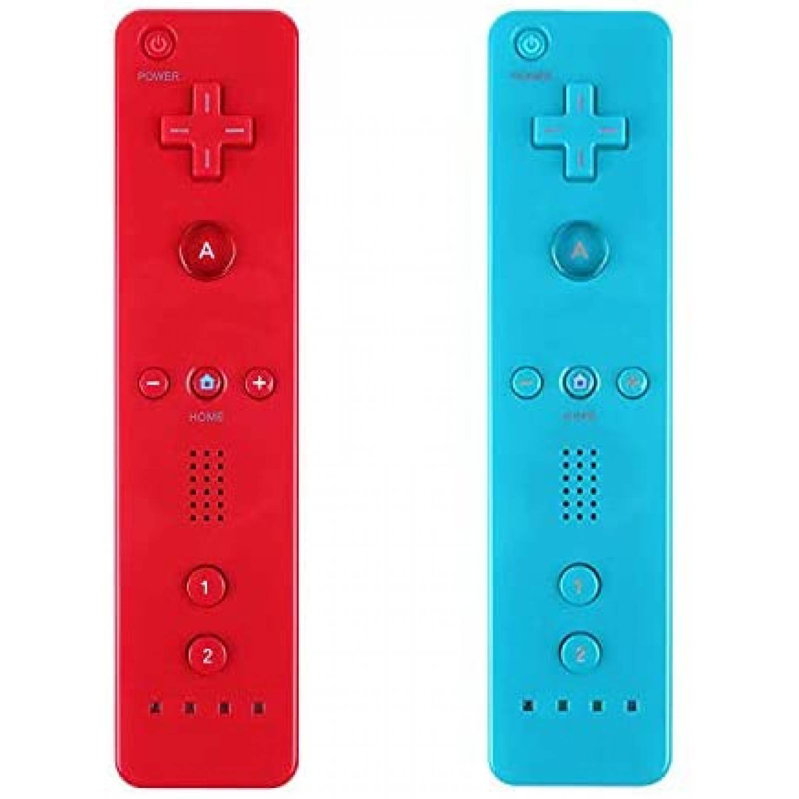 Par de Controles de Videojuegos Yosikr Wii/Wii U -Azul/Rojo 