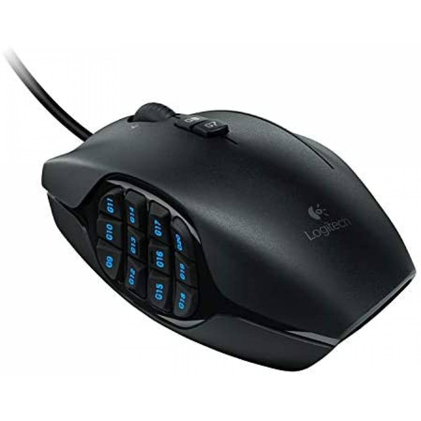 Mouse Gamer Logitech G G600 Iluminación RBB -Negro 