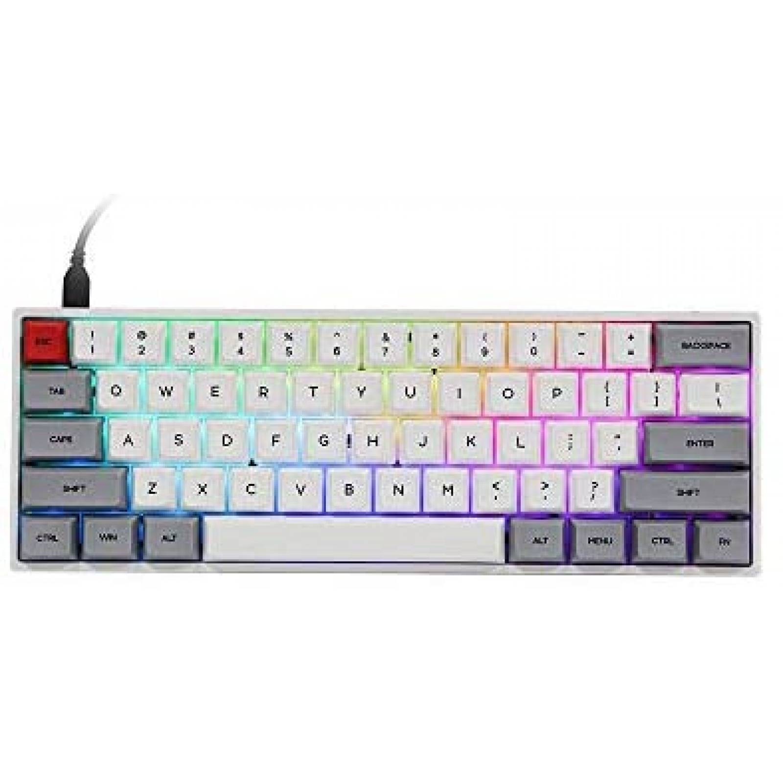 Teclado Gamer EPOMAKER SKYLOONG SK61 RGB 61 Teclas -Gris