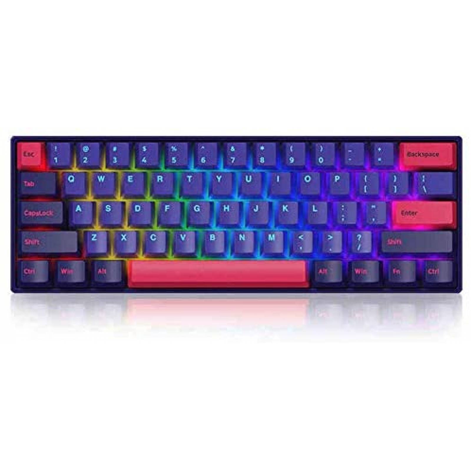 Teclado Gamer EPOMAKER AKKO NEON 3061 RGB Programable -Negro