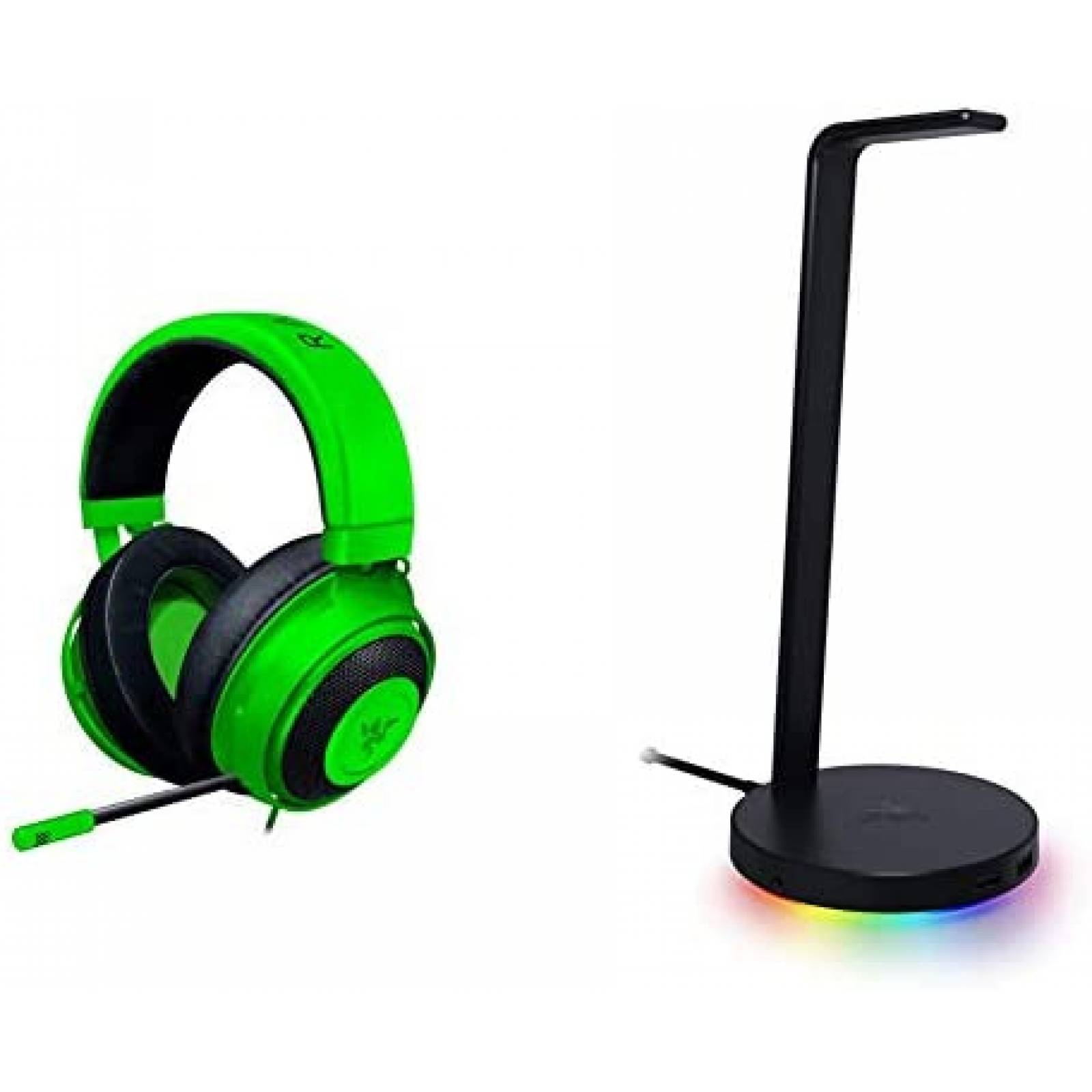 Audifonos Gamer Razer Kraken RGB Con Estación Base V3 -Verde 