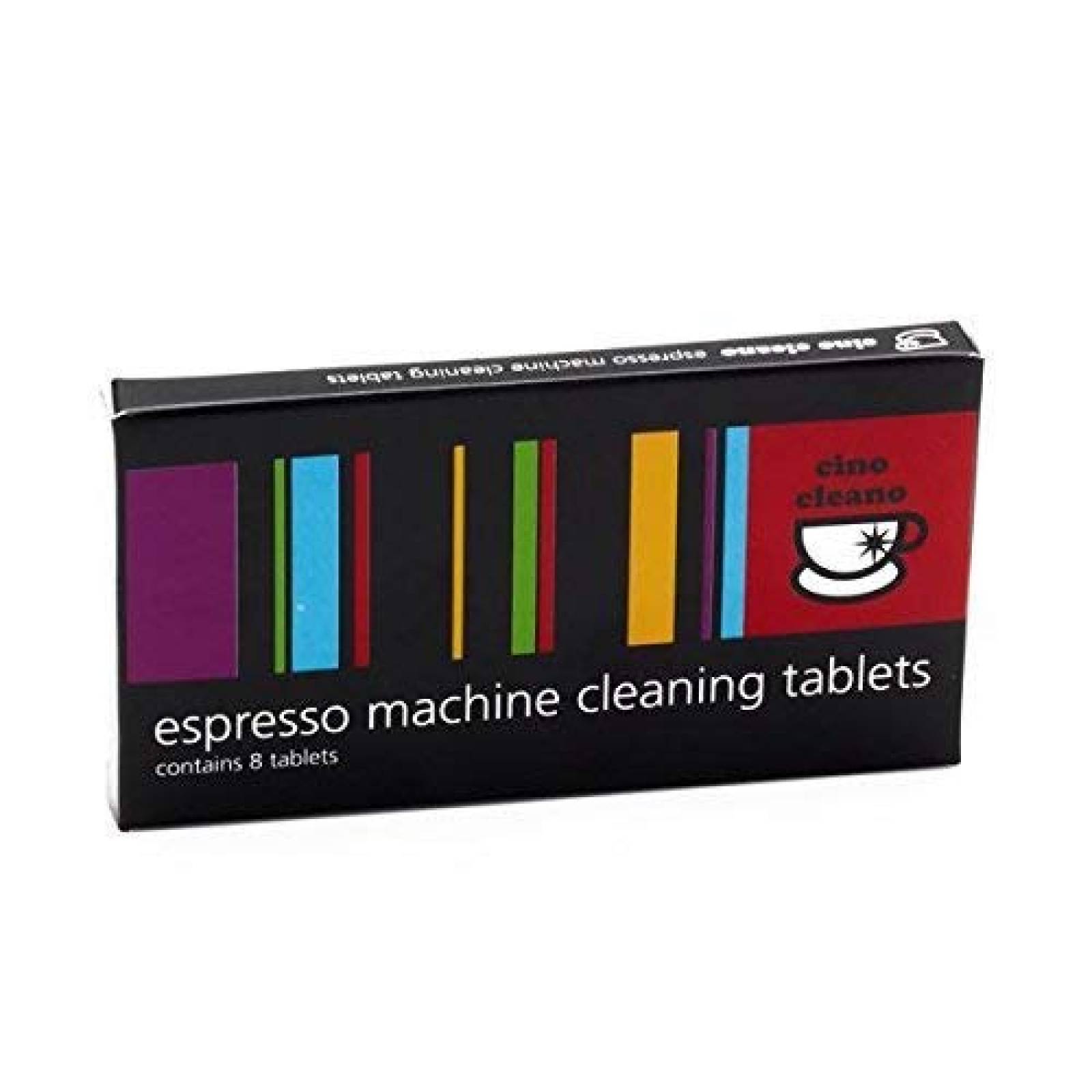 Tabletas de Limpieza Cino Cleano para Cafeteras 8Uds -Blanco 