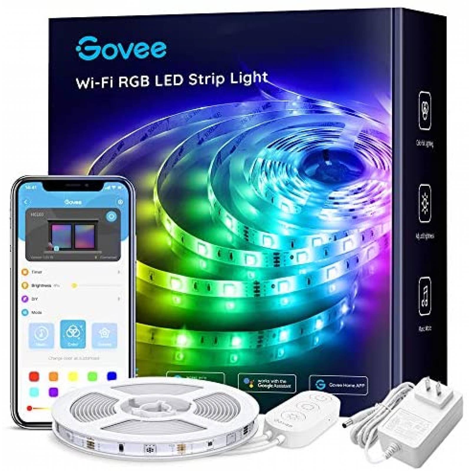 Luces de Tira LED Govee Alexa RGB WiFi Control en App 16.4ft
