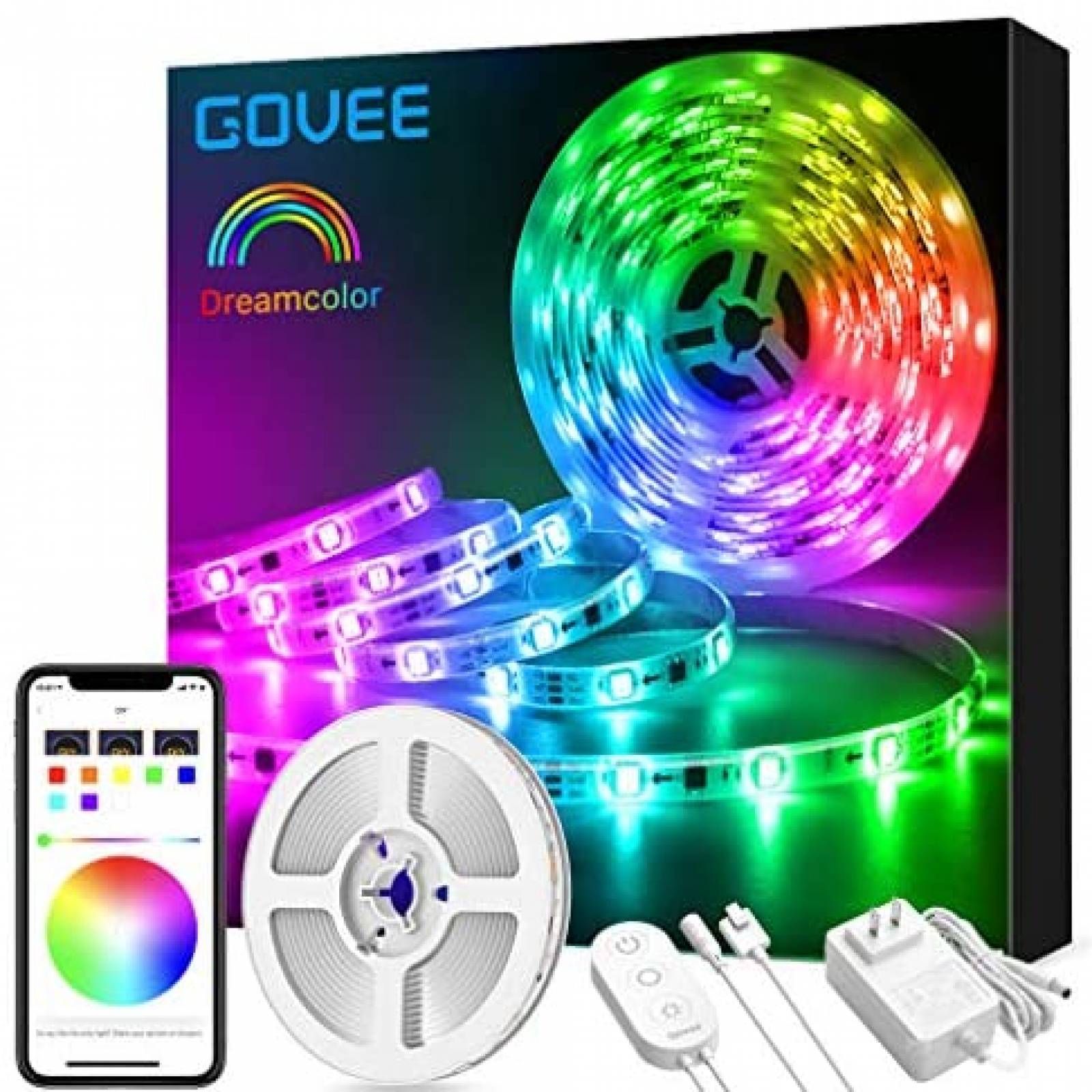 Luces De Tira LED Govee DreamColor 16.4" Música Bluetooth 
