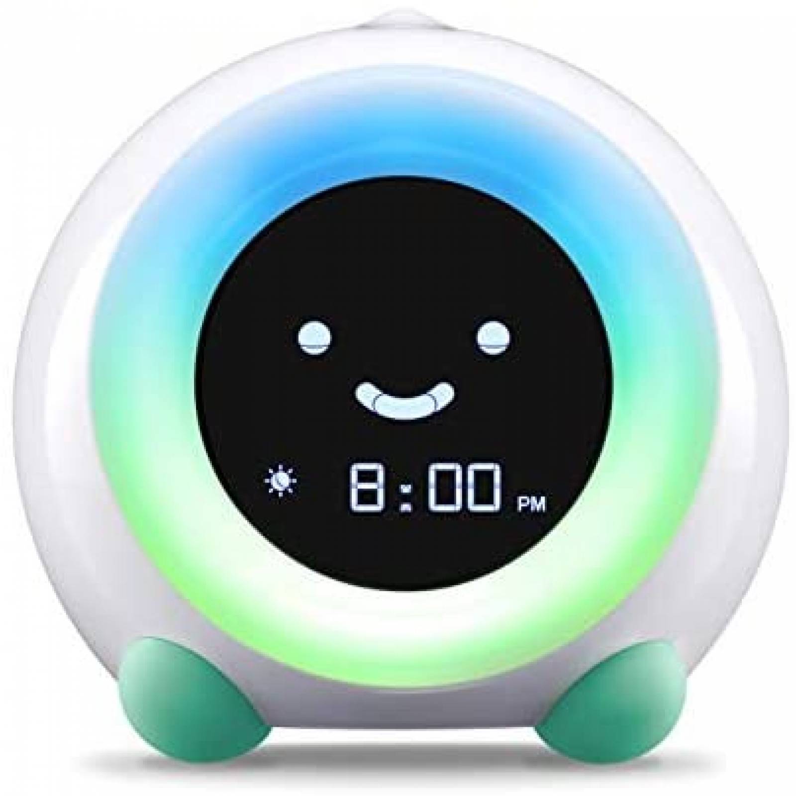Reloj Despertador LittleHippo Mella Ready to Rise LED -Verde