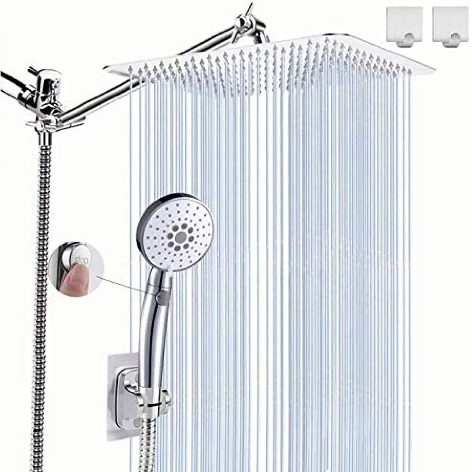 Cabezal de Ducha bellearly Rainfall Shower Cuadrado 10'' 