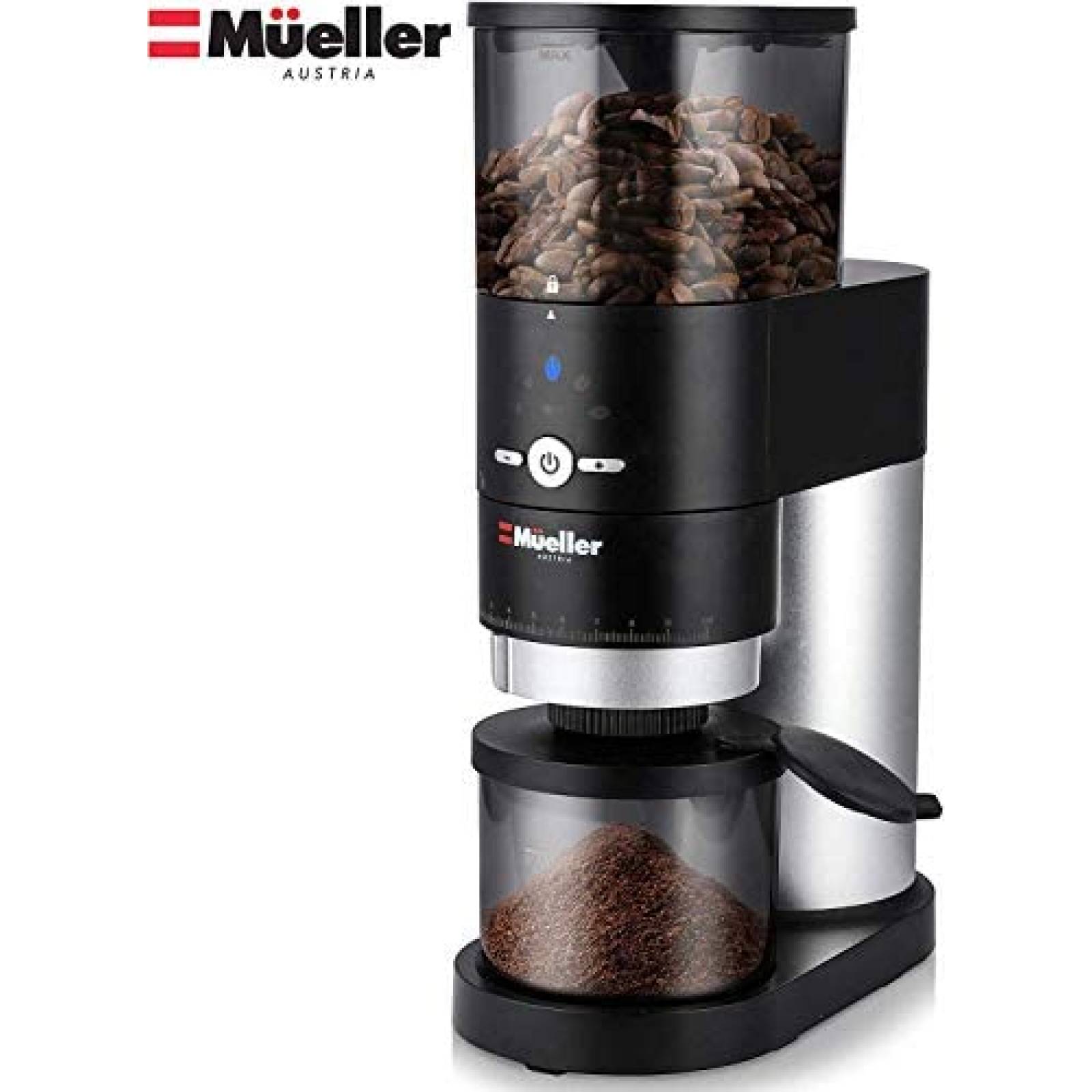 Molino Café Mueller Austria Profesional 30-32 Tazas -Negro 