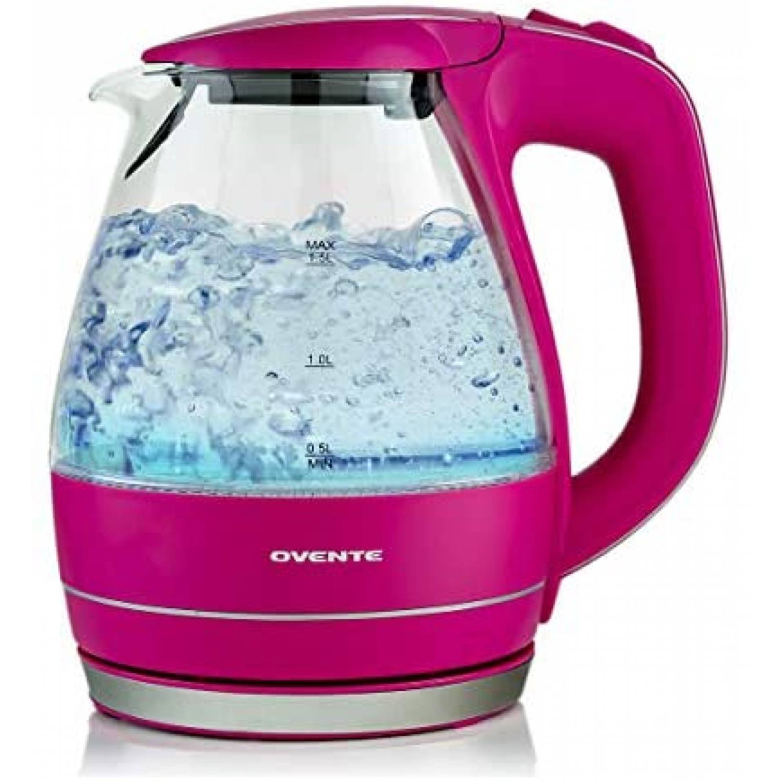 Tetera Eléctrica Ovente KG83F Vidrio de 1.5 litros 