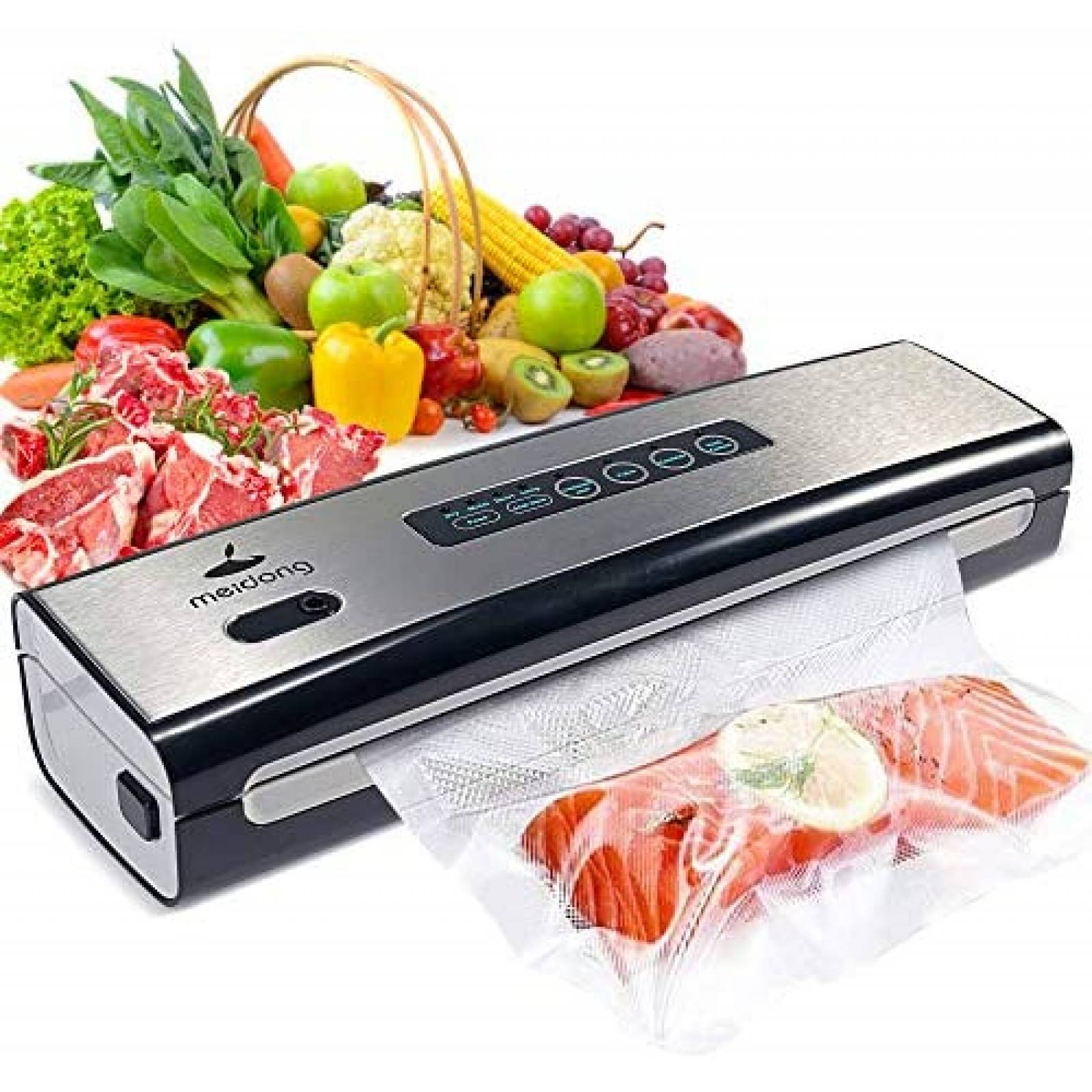 Máquina Selladora meidong ABS Acero Inoxidable -Negro