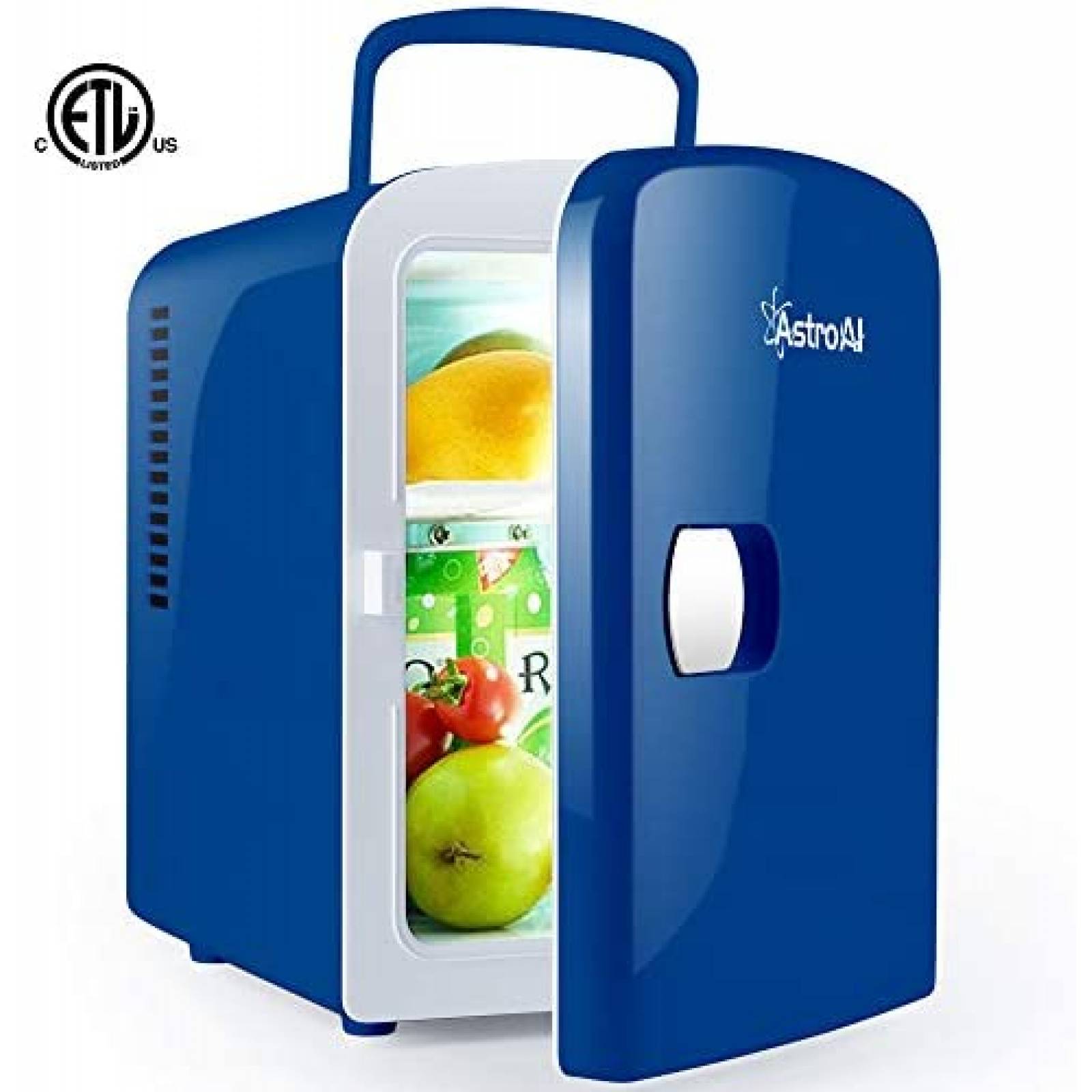 Mini Refrigerador AstroAI con Estante Extraíble -Azul 