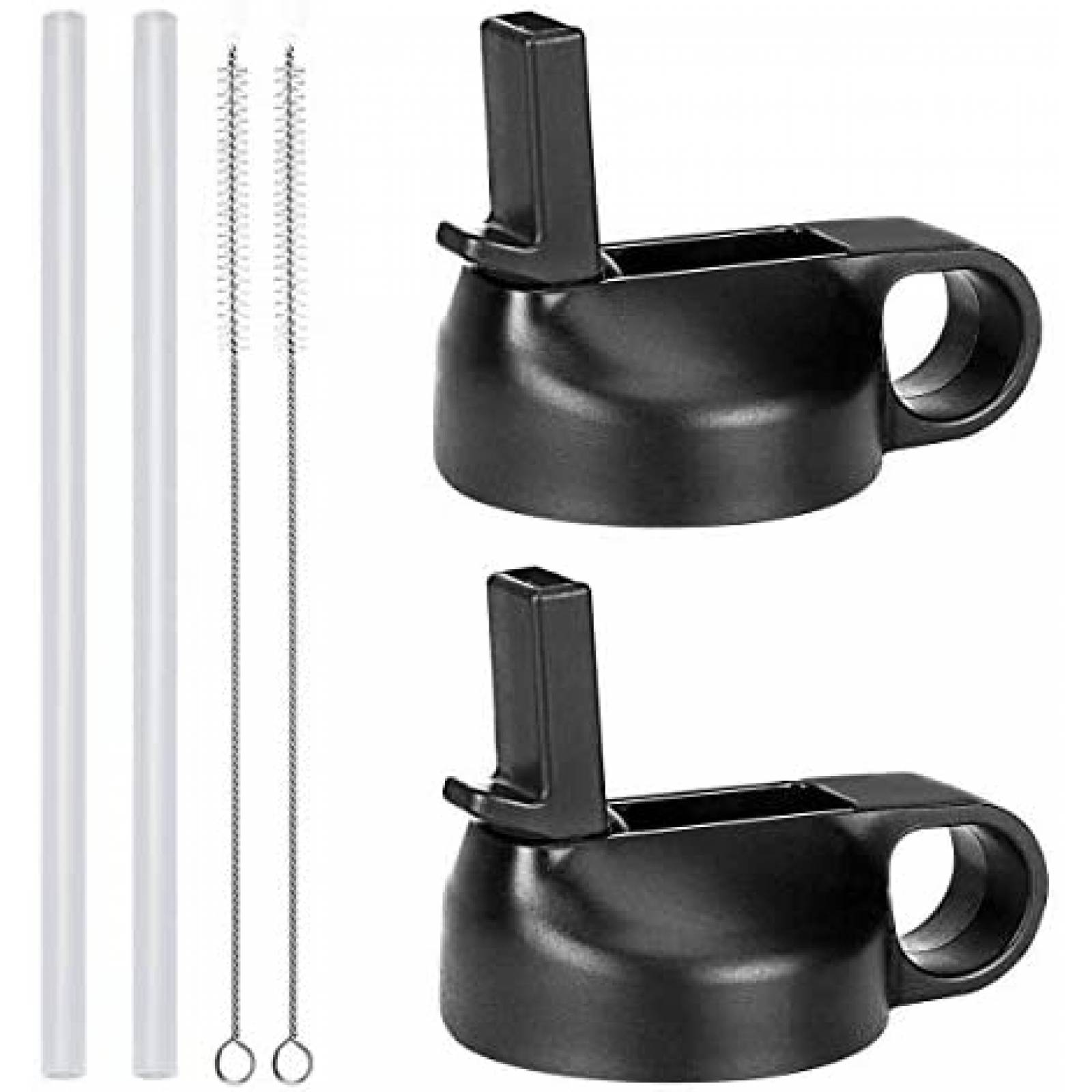 Par Tapas p/ Termo TOPSAN Hydro Flask 2 Popotes y 2 Cepillos 