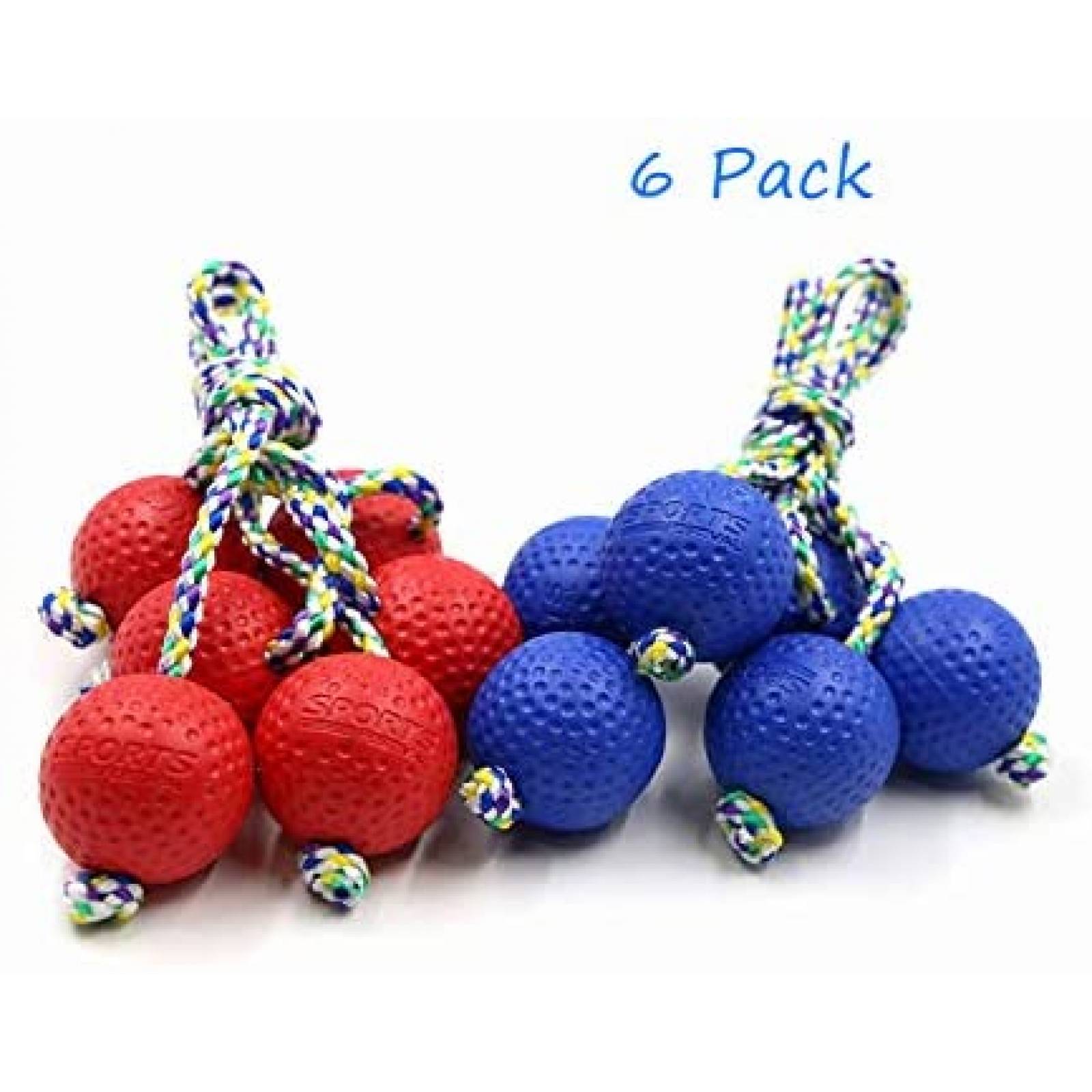 6 Pelotas de Juguete Sports Festival Amarradas para Niños 