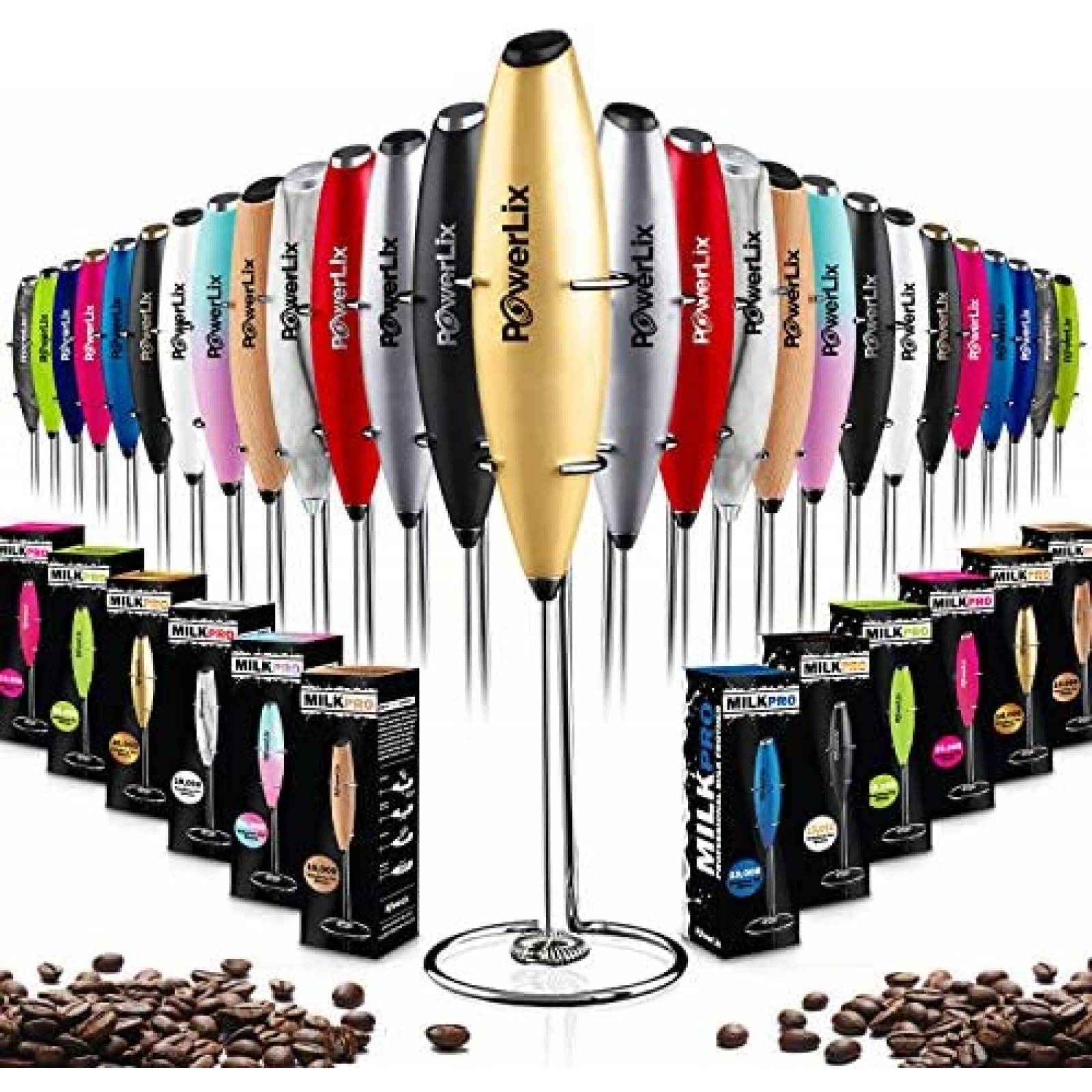 Máquina De Espuma PowerLix Milk Pro Eléctrica -Dorado