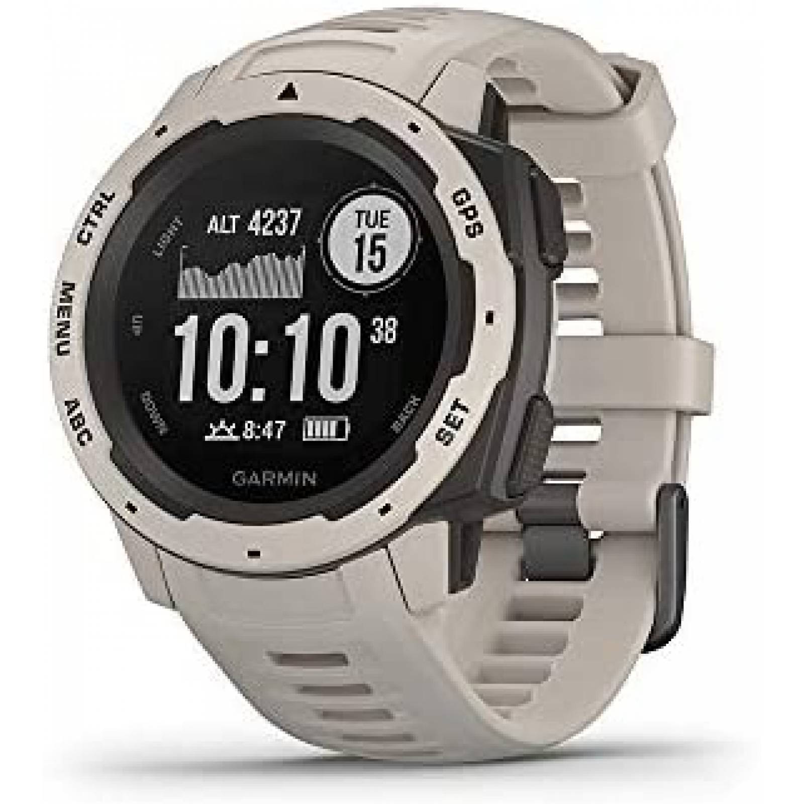 Reloj Garmin Instinct Con GPS Monitor Cardíaco -Blanco 