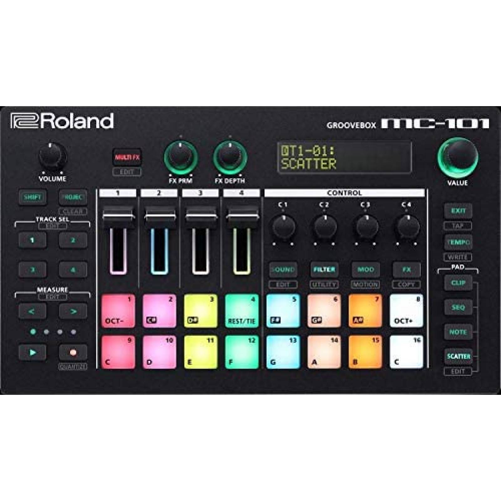 Estación Producción Música Roland MC-101 Groovebox Compact 