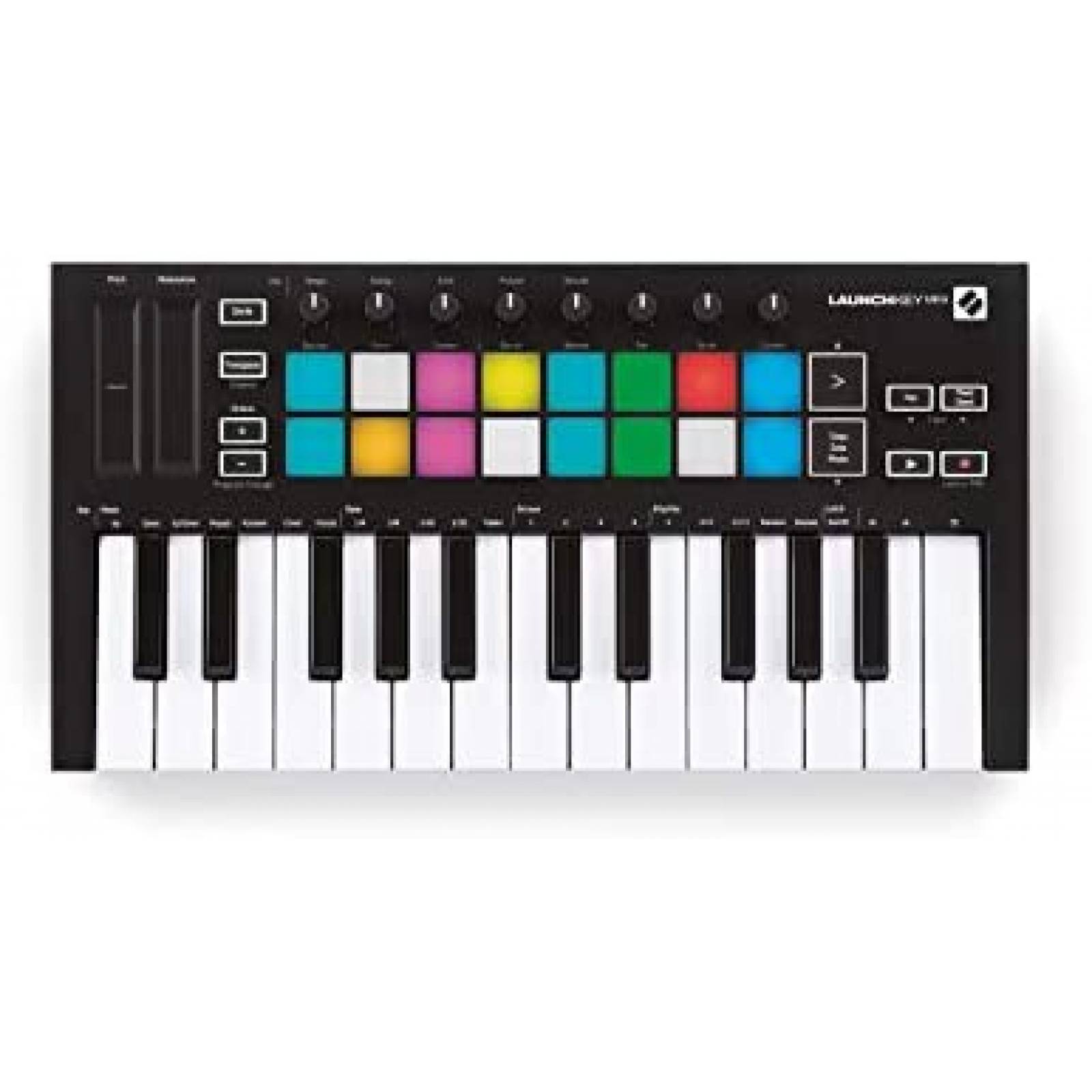 Control de DJ Novation 25 llaves mini Launchkey -negro