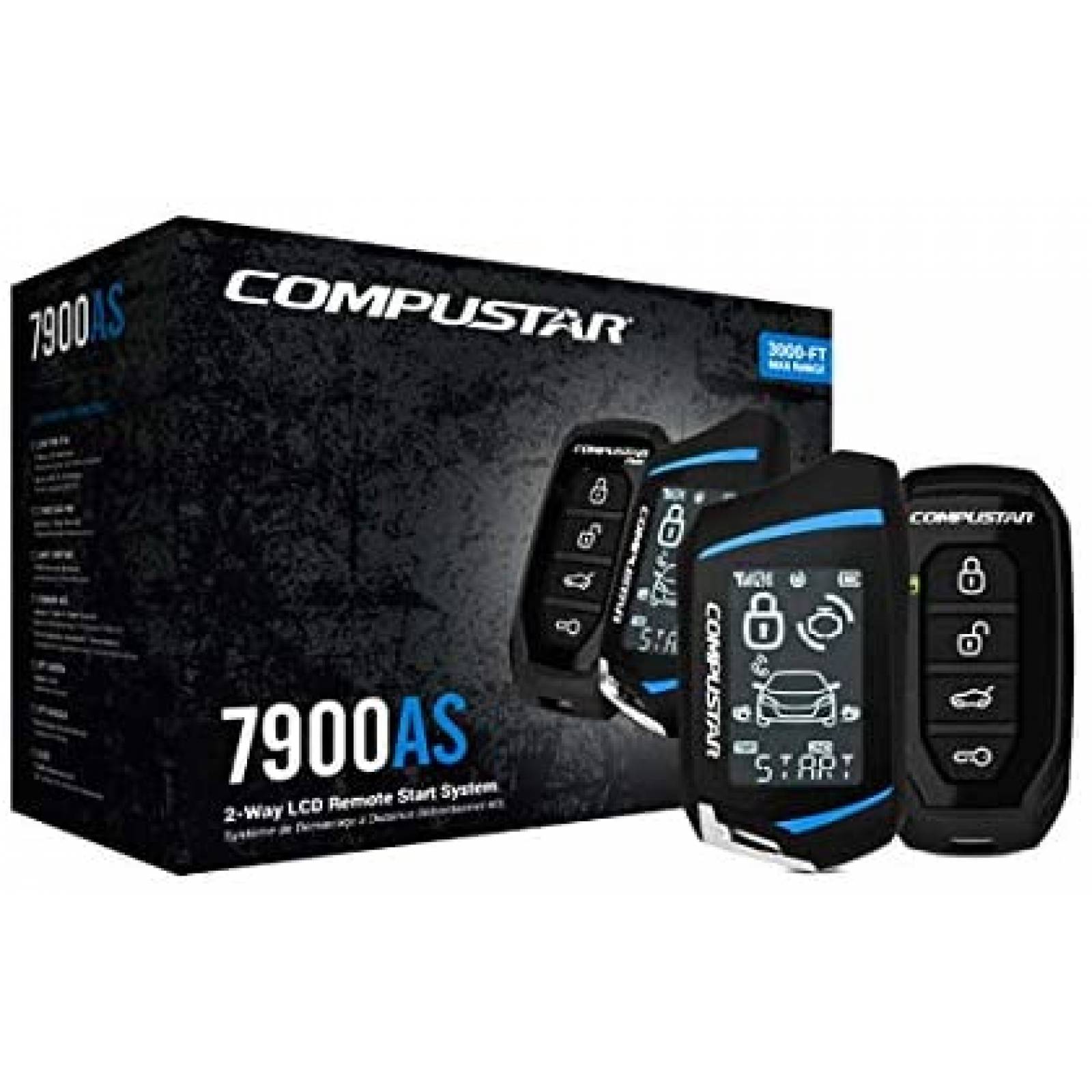 Iniciador Remoto Compustar CS7900-AS Rango de 3000ft -Negro 