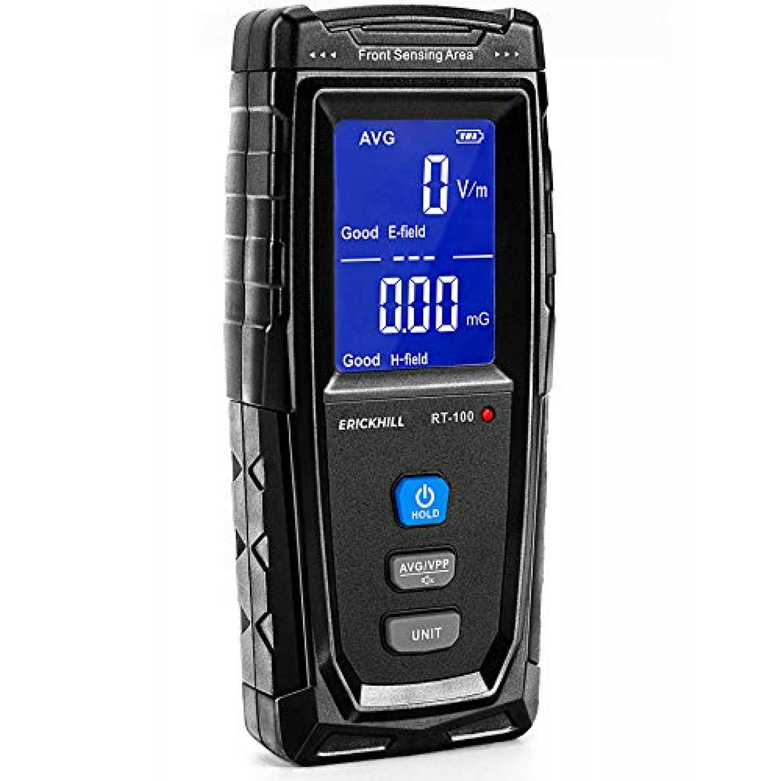 Detector de Radiación ERICKHILL RT-100 LCD Recargable -Negro 