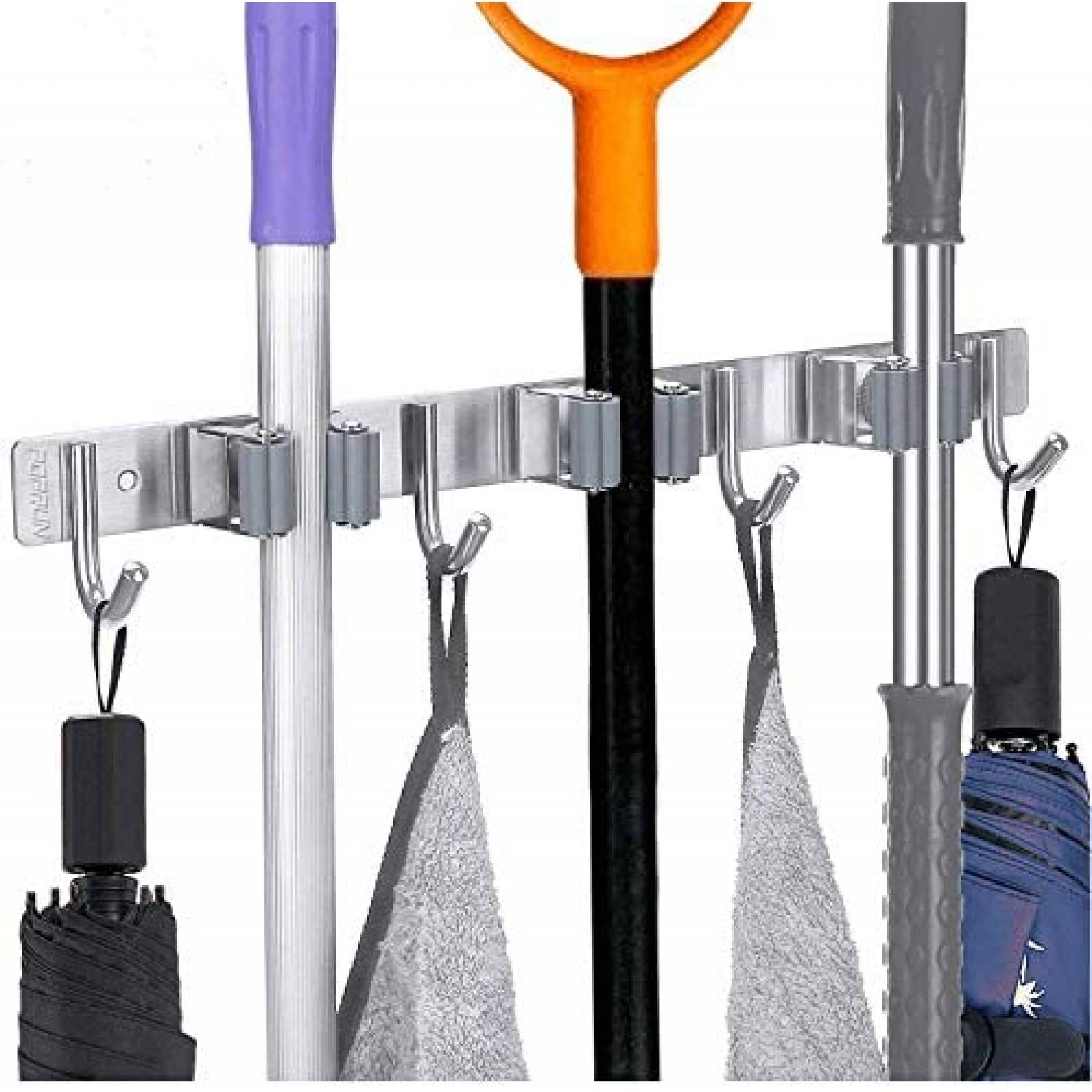 Racks para Almacenamiento POPRUN Acero Inoxidable 4 Ganchos 