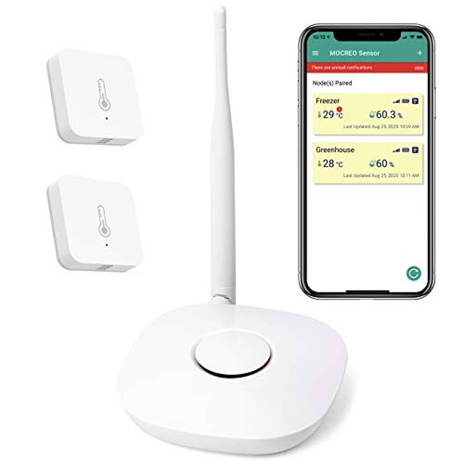 Termómetro MOCREO Inalámbrico Casero + Hidrómetro -Blanco 