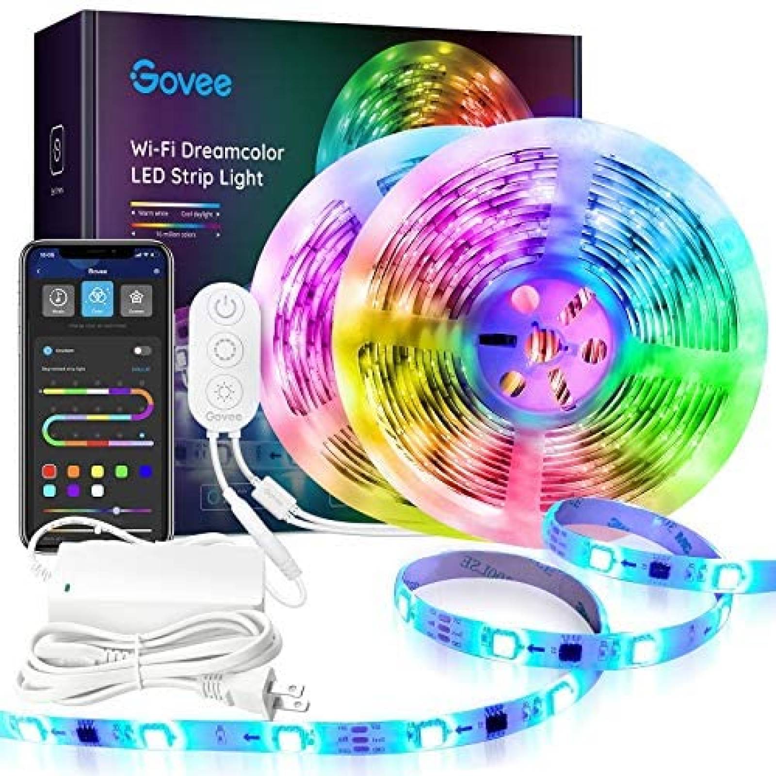 Tira de Luces LED Govee Decorativas de 32.8 Pies RGB 
