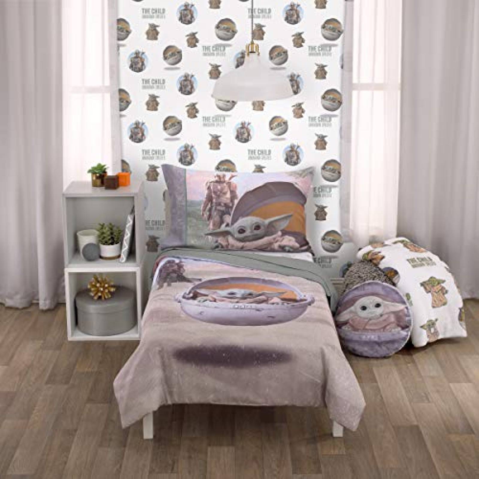 Set de Cama Disney Star Wars The Mandalorian 4 Pzs -Verde 