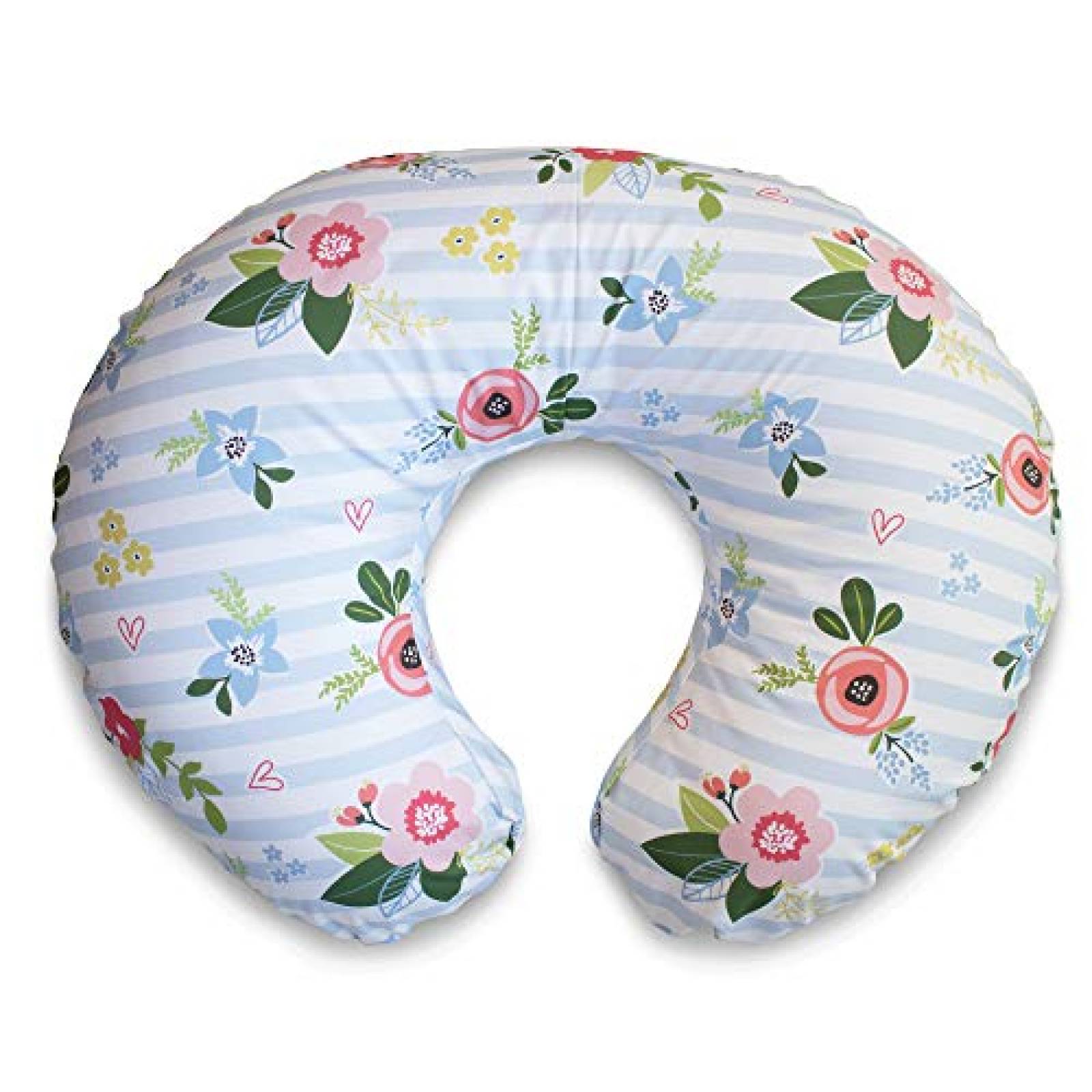 Almohada de lactancia Boppy bebés 0 a 12 meses -Rosa y azul 