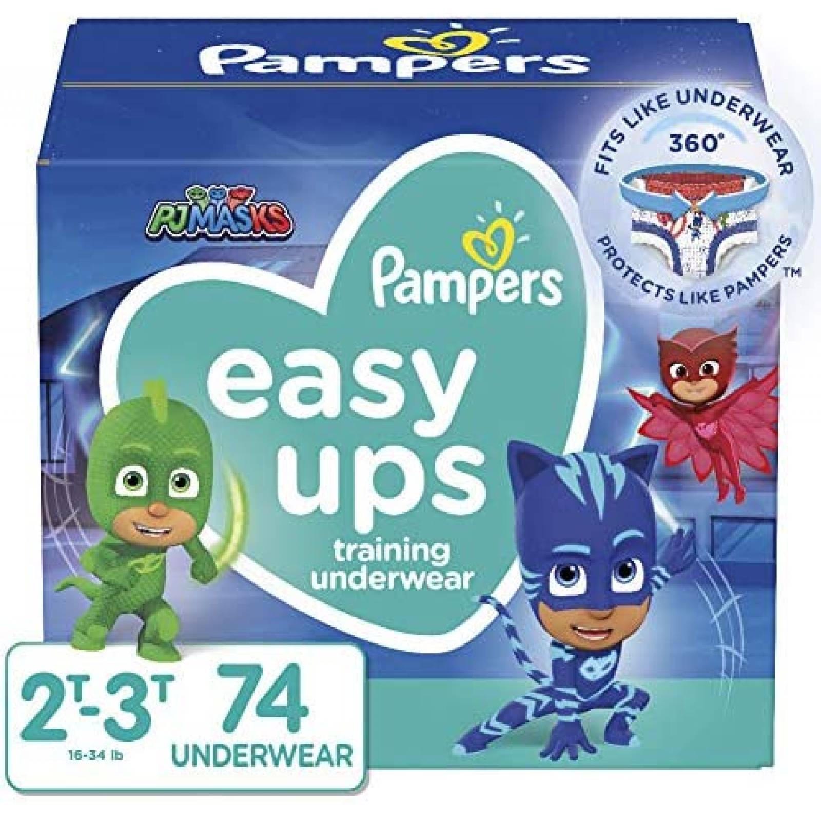 Pañales Pampers Easy Ups Entrenamiento Talla 4 72 Piezas 
