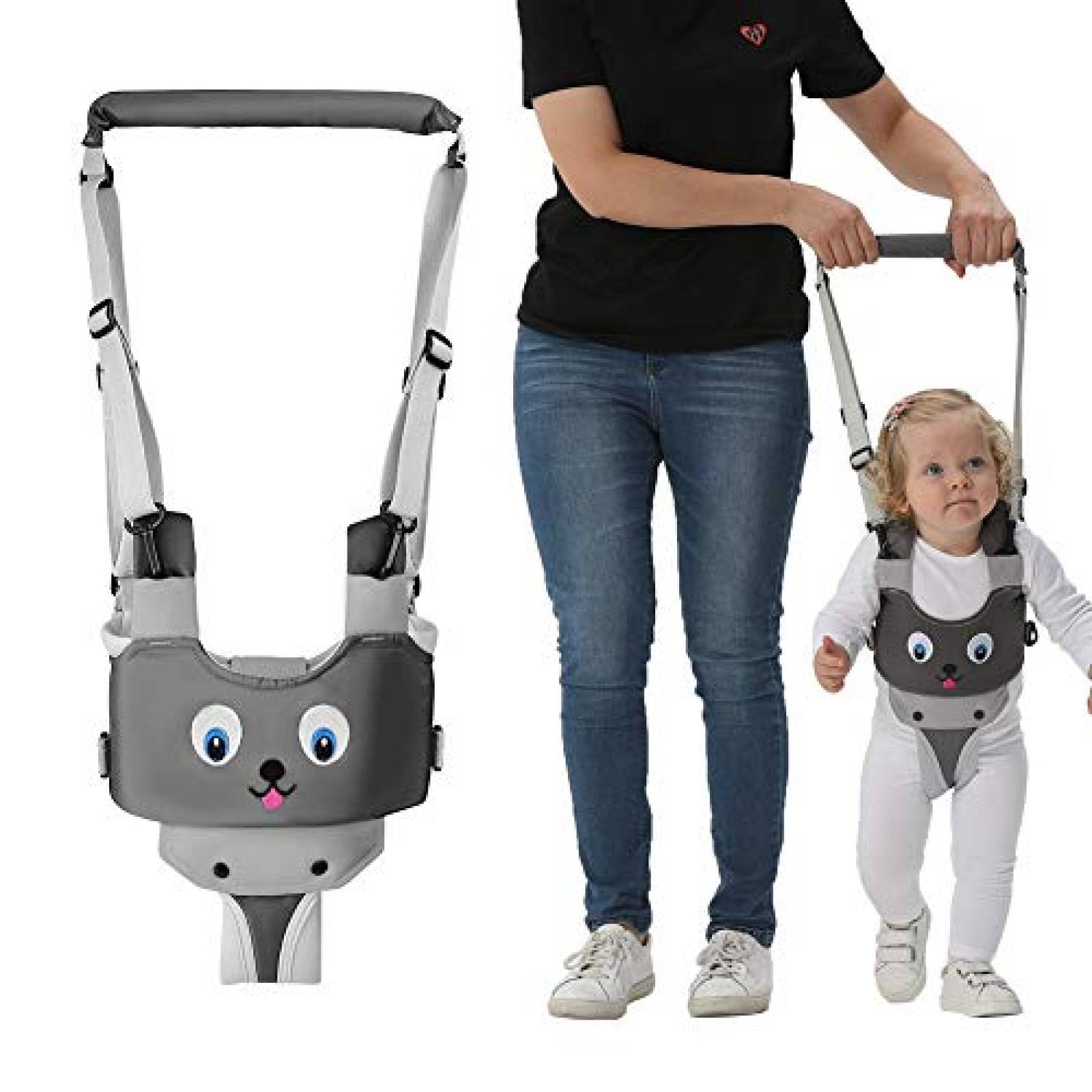 Arneses para caminar para bebés, almohadilla de entrepierna desmontable  ajustable de mano para niños pequeños, cinturón ajustable para ponerse de  pie