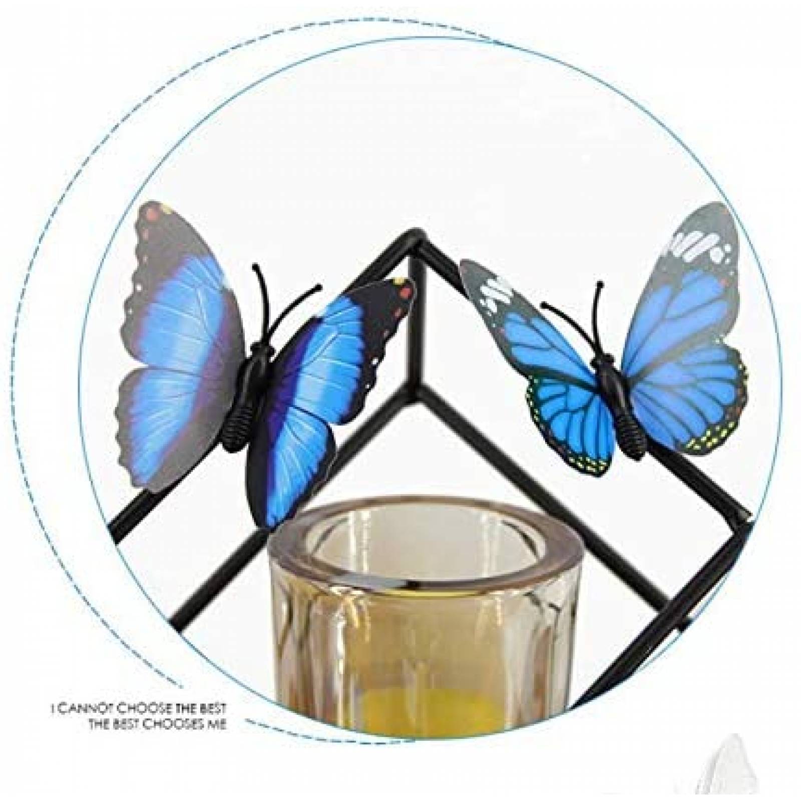 50 Estampas Sunfar Mariposas Decorativas 7cm 3D -Verde 