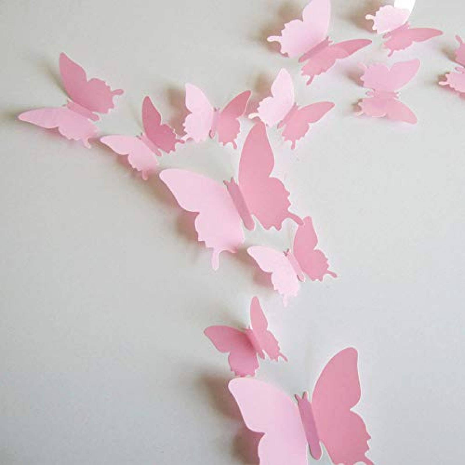 Decoracion para Pared Trubetter Mariposas 24 pzs - Rosa 