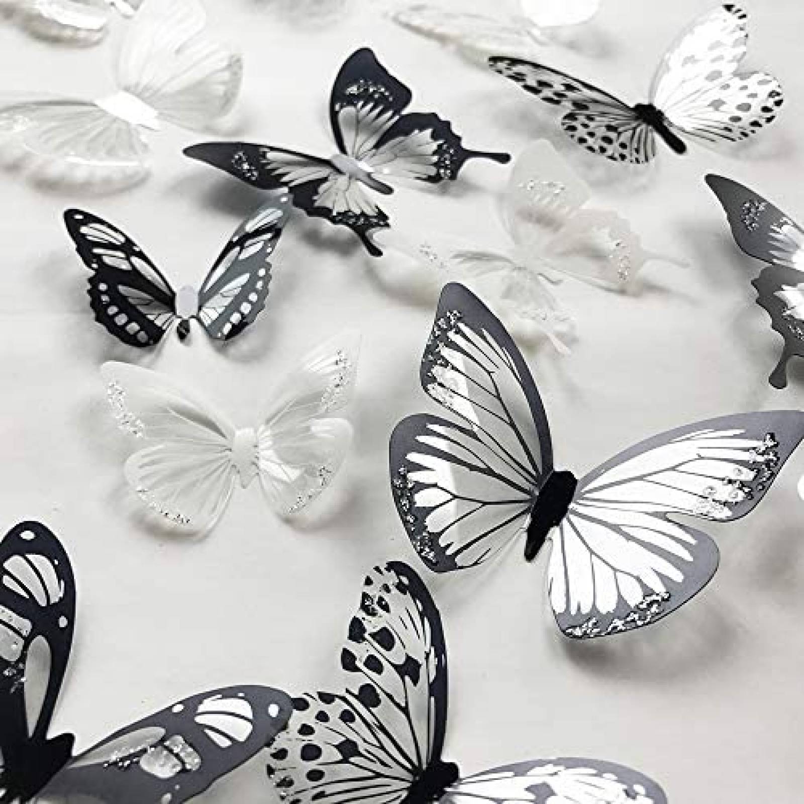 Decoración de Pared V-Time Mariposas 3D 36 Pzs Removibles 