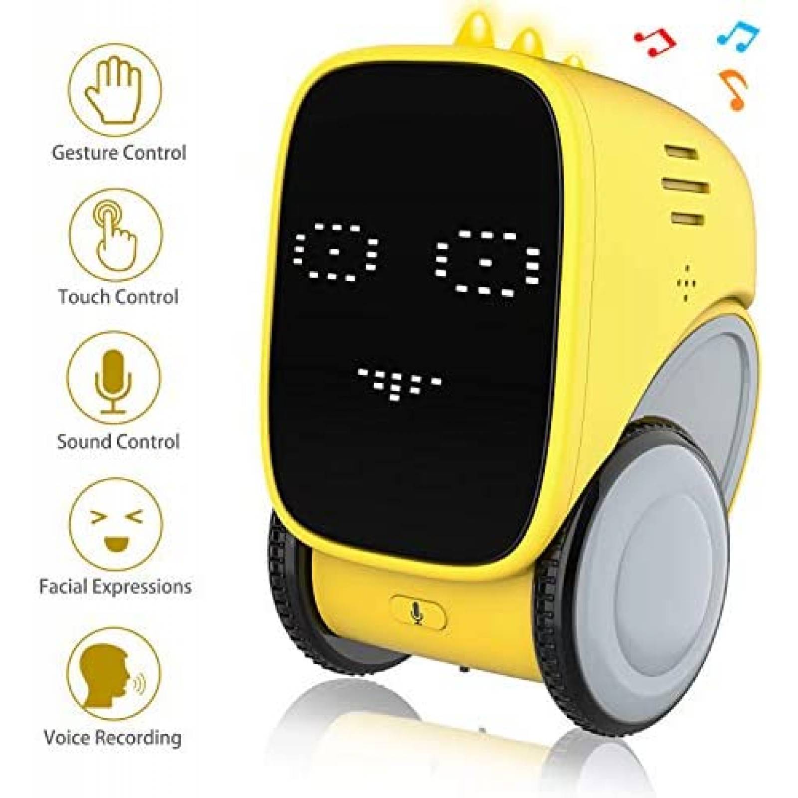 Robot de Juguete okk Recargable Educacional -Amarillo 