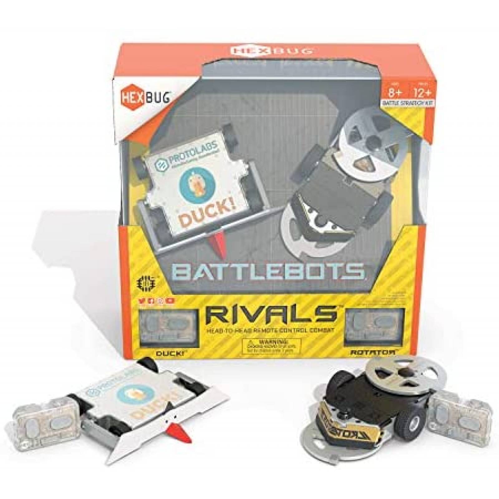 2 Robots de Juguete HEXBUG A Control Remoto -Plateado 