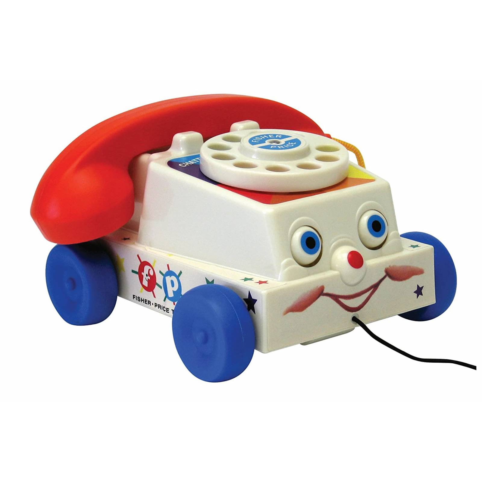 Juguete De Arrastre Fisher-price Teléfono Con Ruedas Retro 