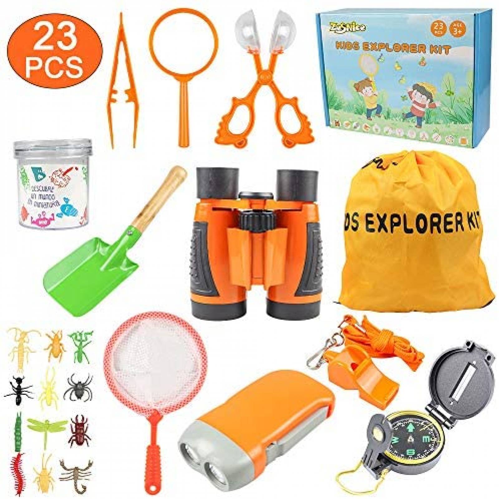 Kit Explorador ZesNice Juguete de 23 Piezas Educacionales 