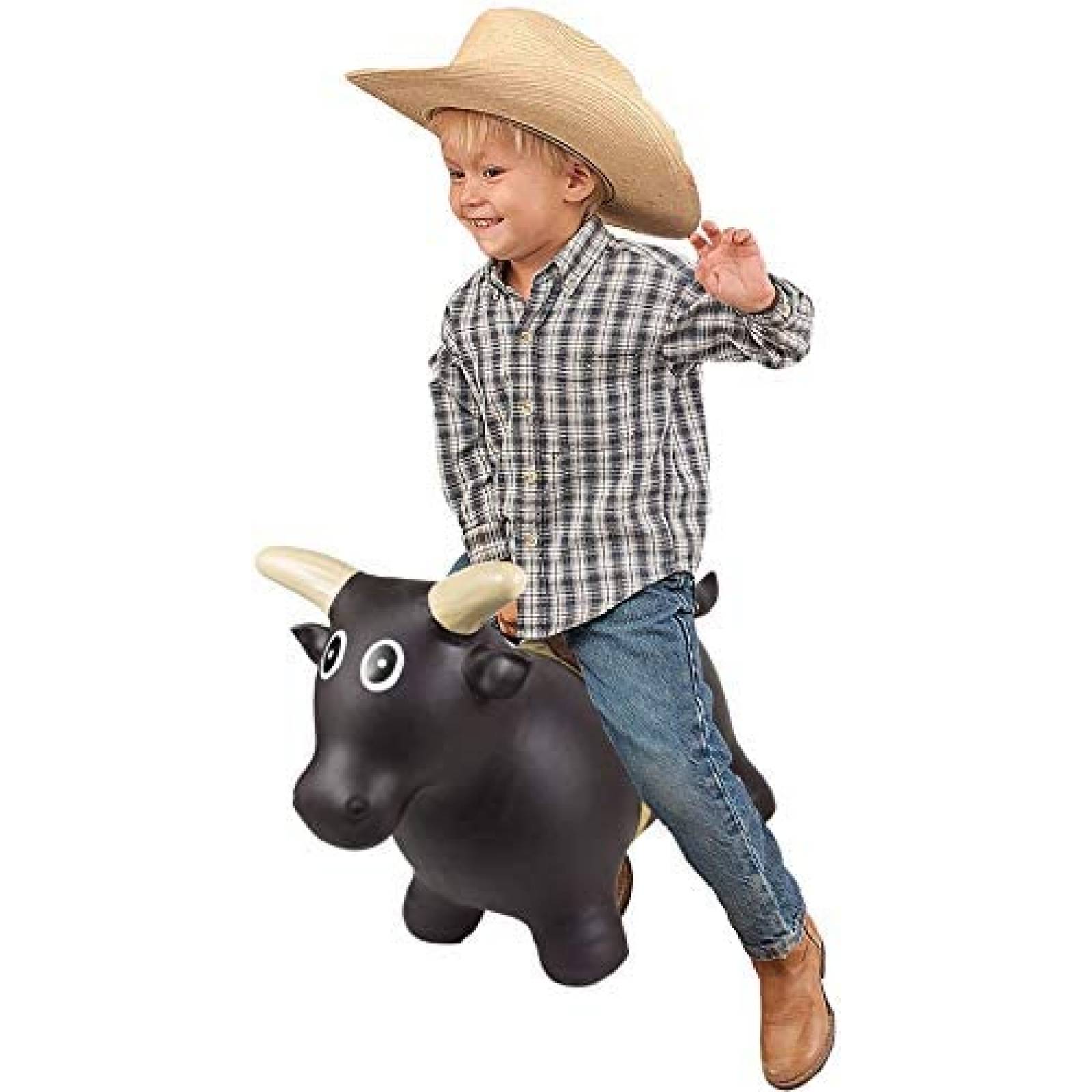 Juguete Brincador Big Country Toys Lil Bucker Bull -Marrón