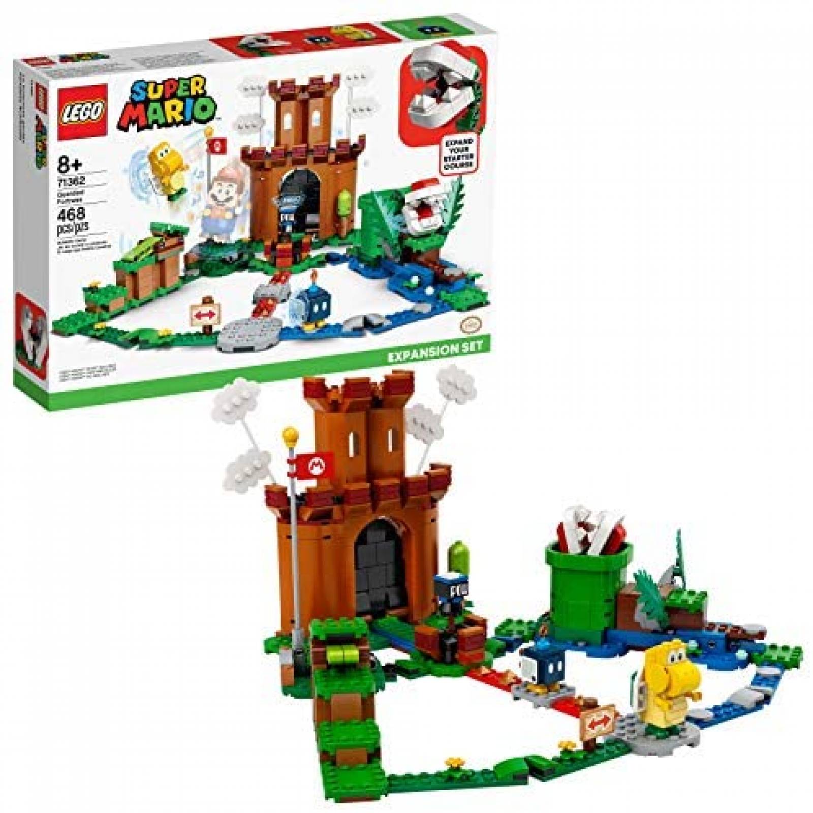 Juguete Armable LEGO Fuerte de Supero Mario de 468 Piezas 