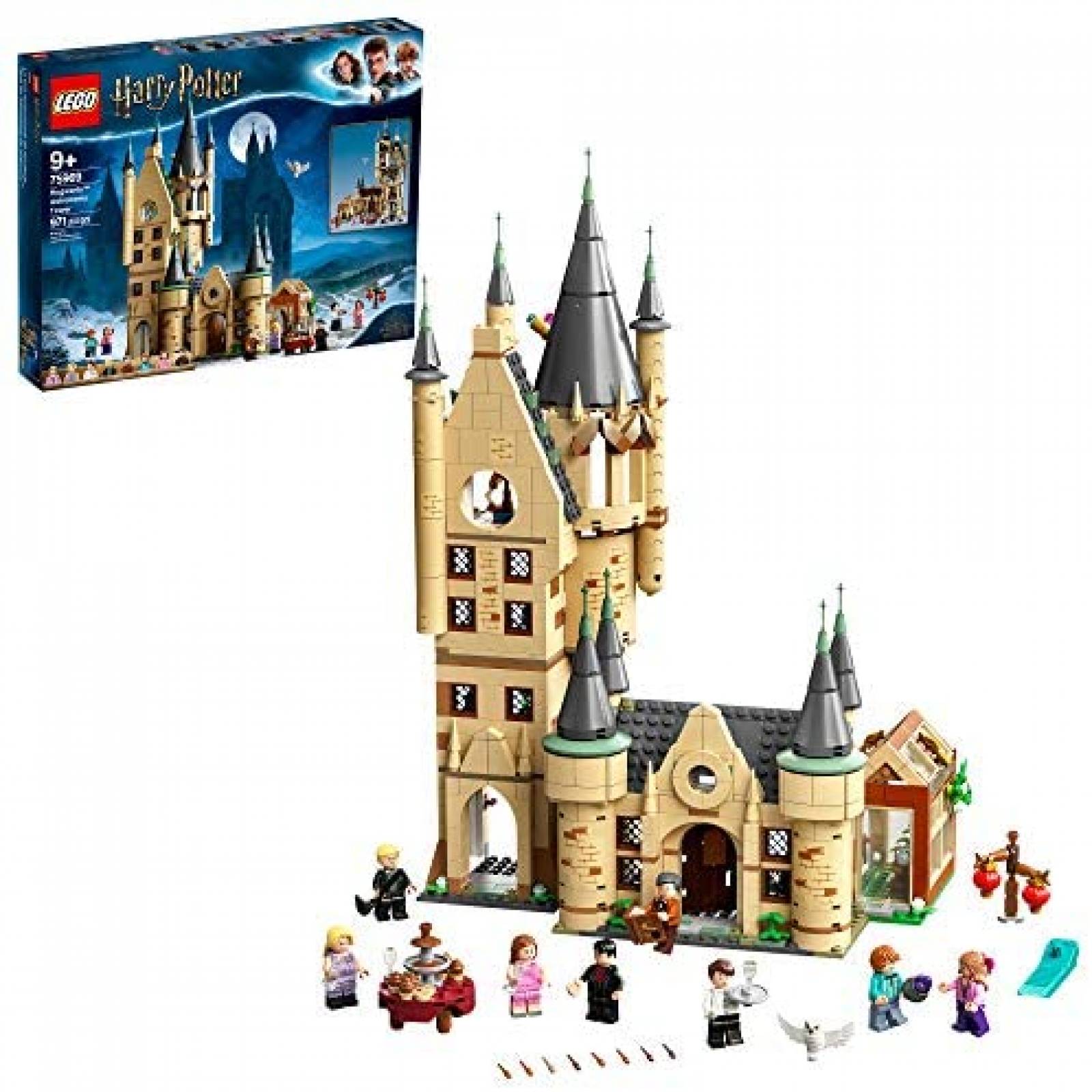 Juguete Armable LEGO Castillo Harry Potter 971 Piezas -Café 