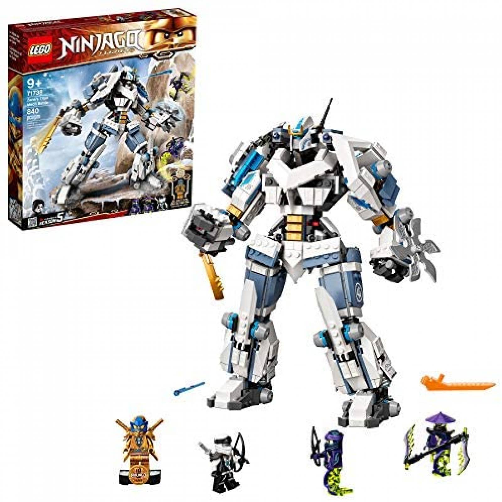 Juguete Armable LEGO NINJAGO de 840 Piezas -Blanco
